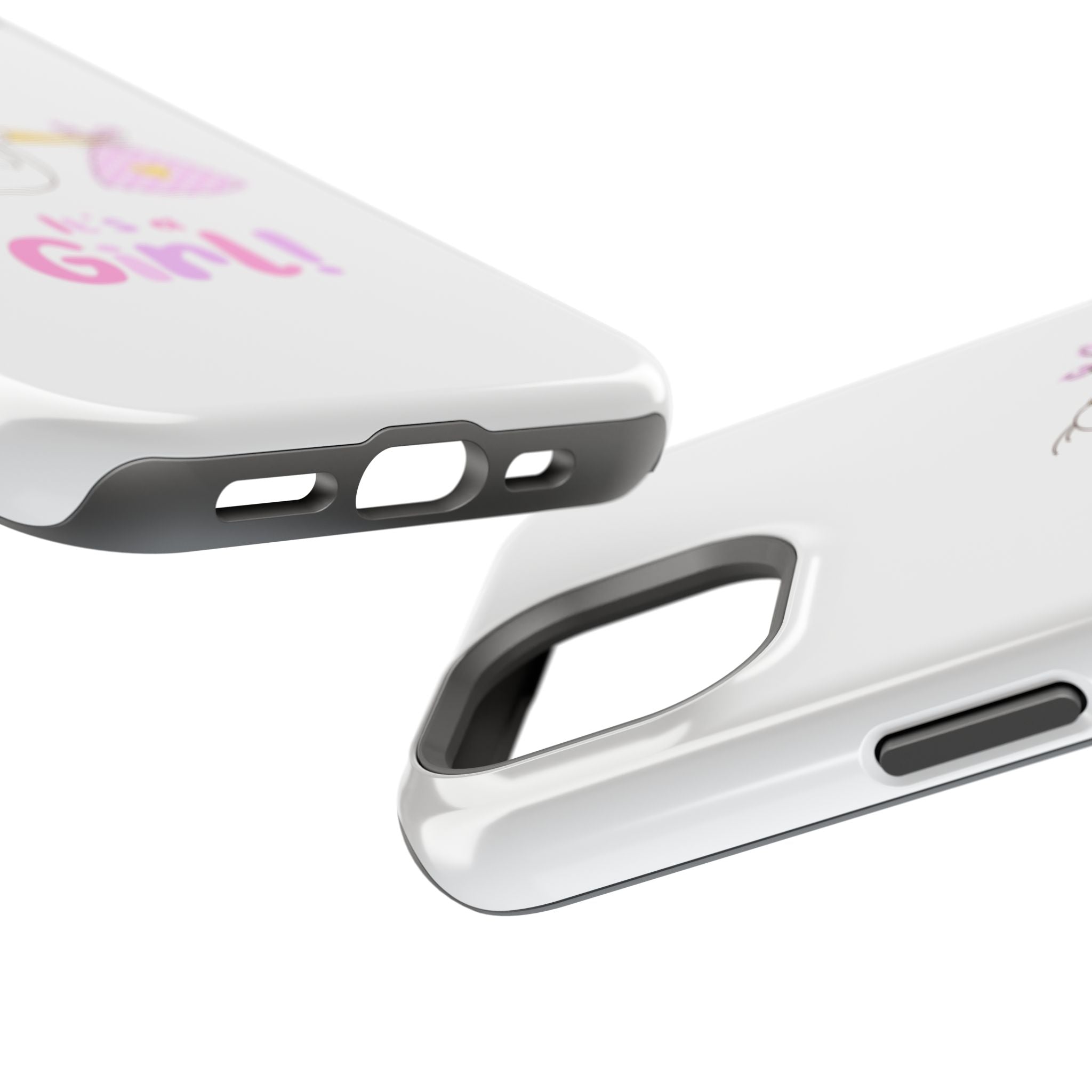 Stork carrying bundle "It's a Girl!" Phone Case | Impact-Resistant Case