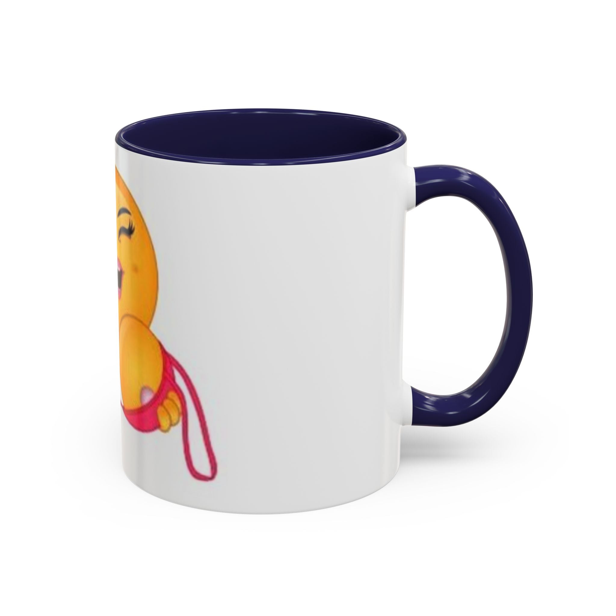 Winking Boob Emoji Mug Accent Coffee Mug | 11oz 15oz