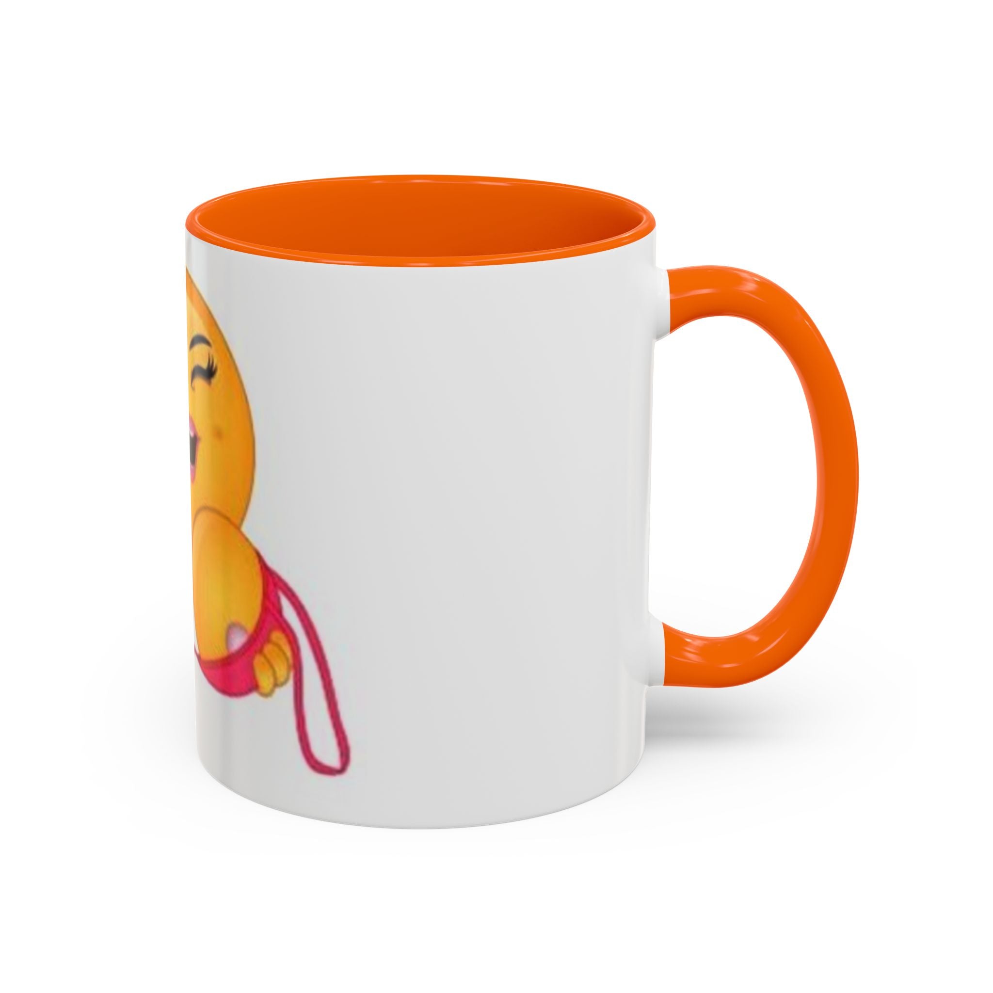 Winking Boob Emoji Mug Accent Coffee Mug | 11oz 15oz