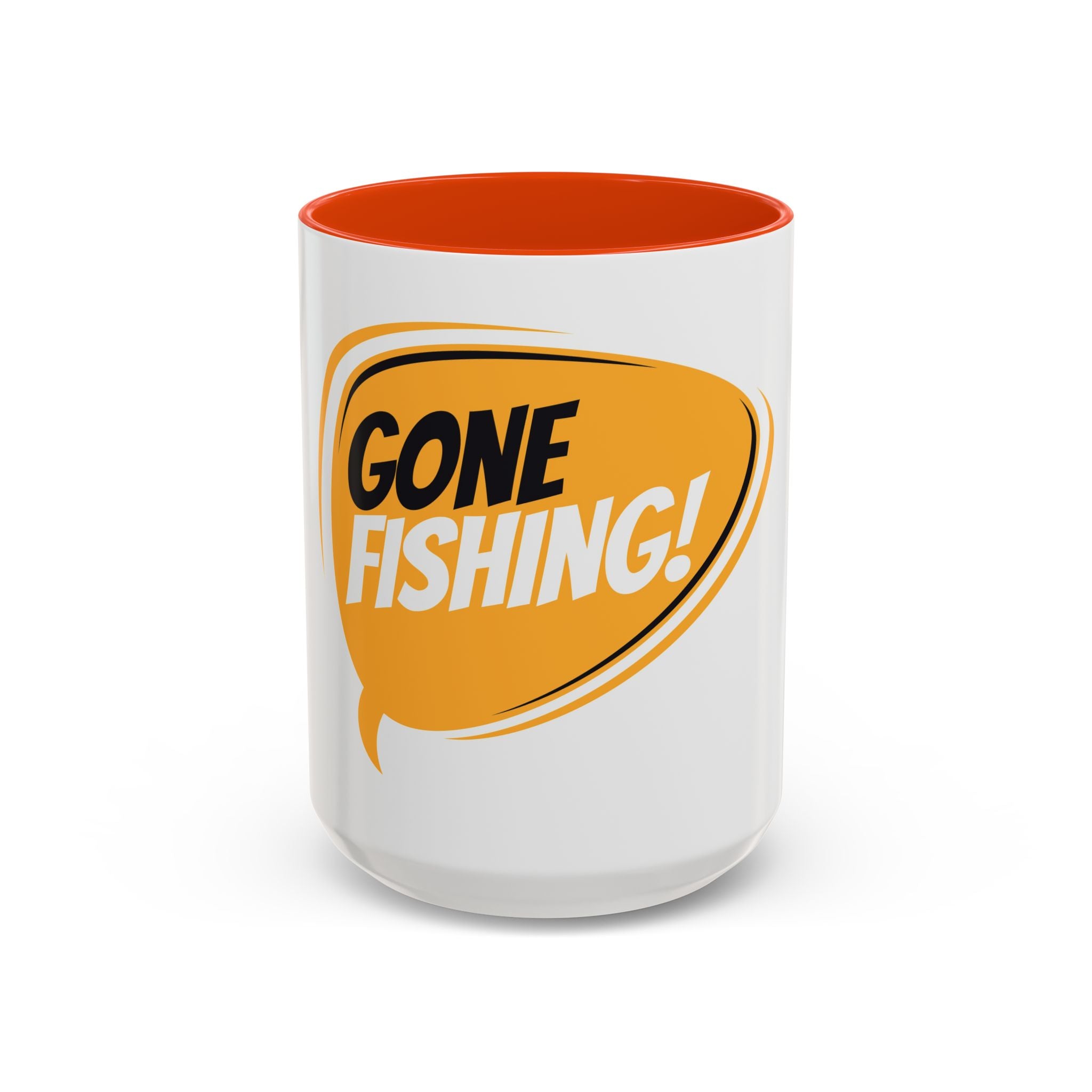 Gone Fishing Speech Bubble Mug | Fishing Quote Coffee Cup