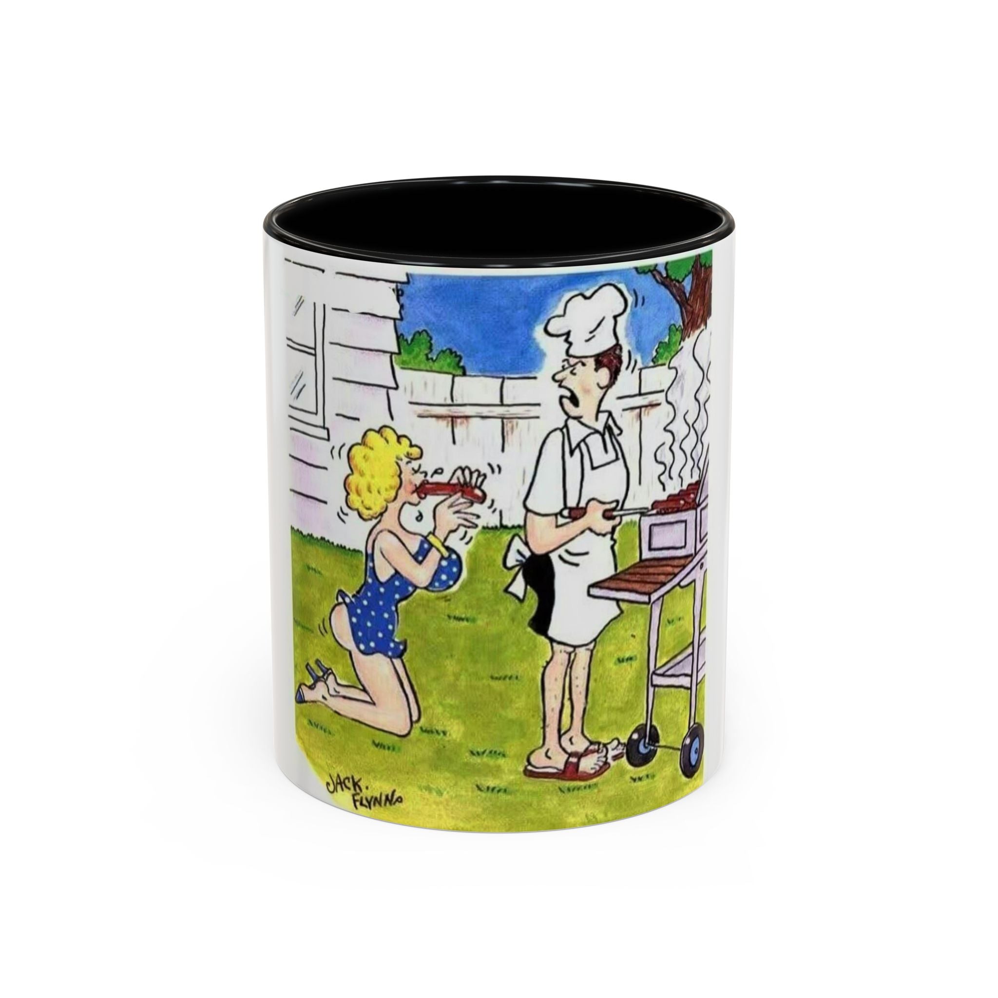 Backyard BBQ Cartoon mug | Accent Coffee Mug 11oz 15oz