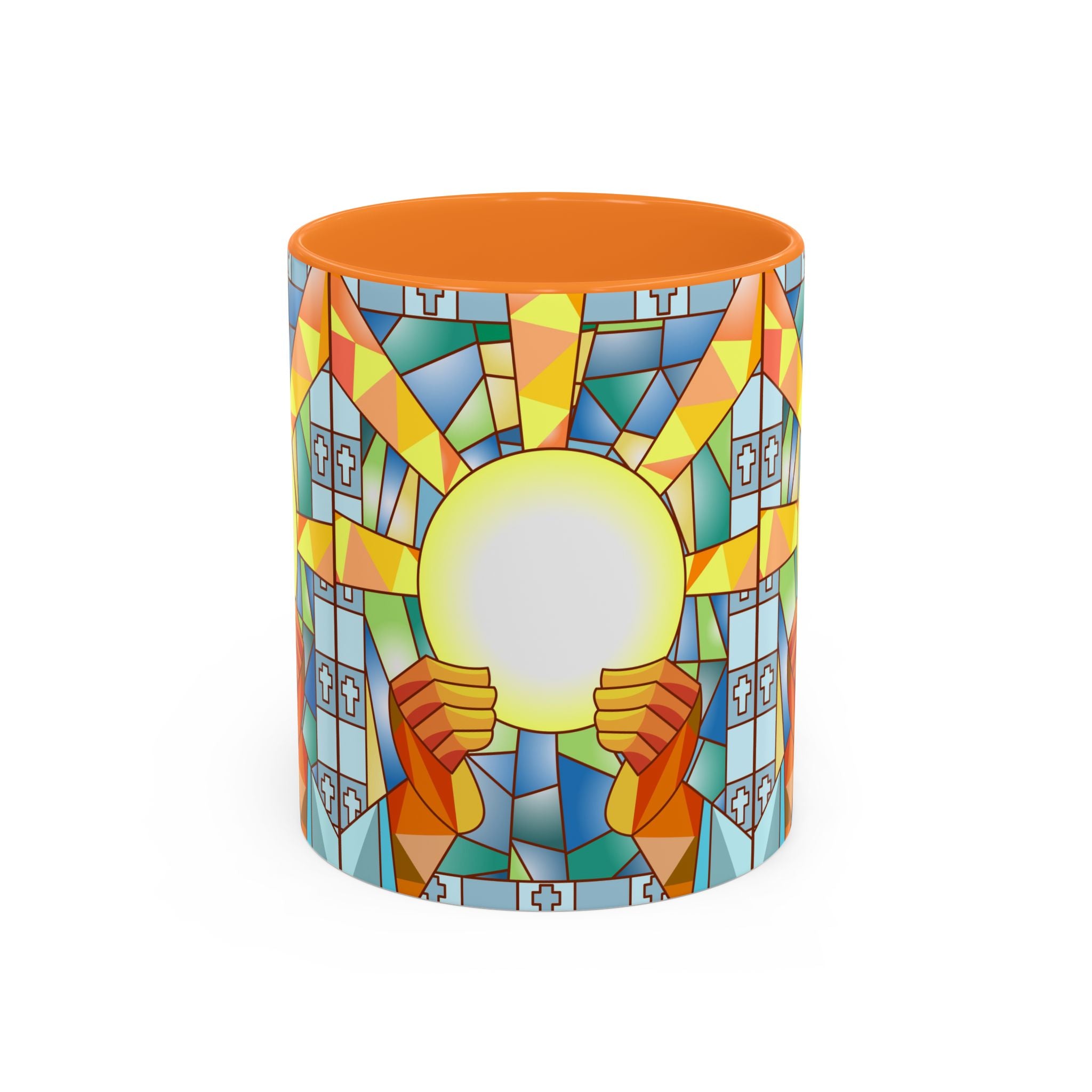 Stained Glass Eucharist Chalice Mug | Church Communion Ceramic Mug