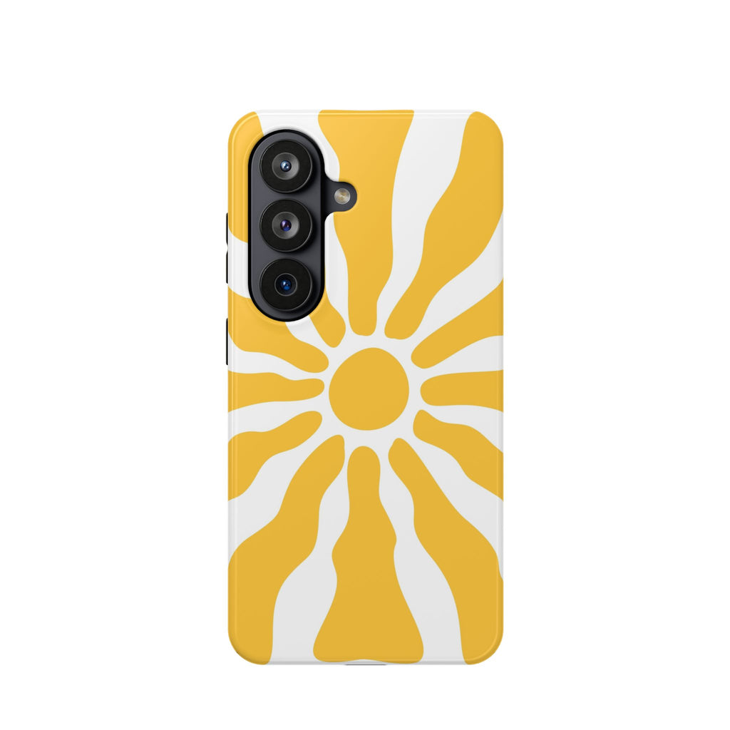 Retro Sunburst iPhone Case | Impact-Resistant Phone Case
