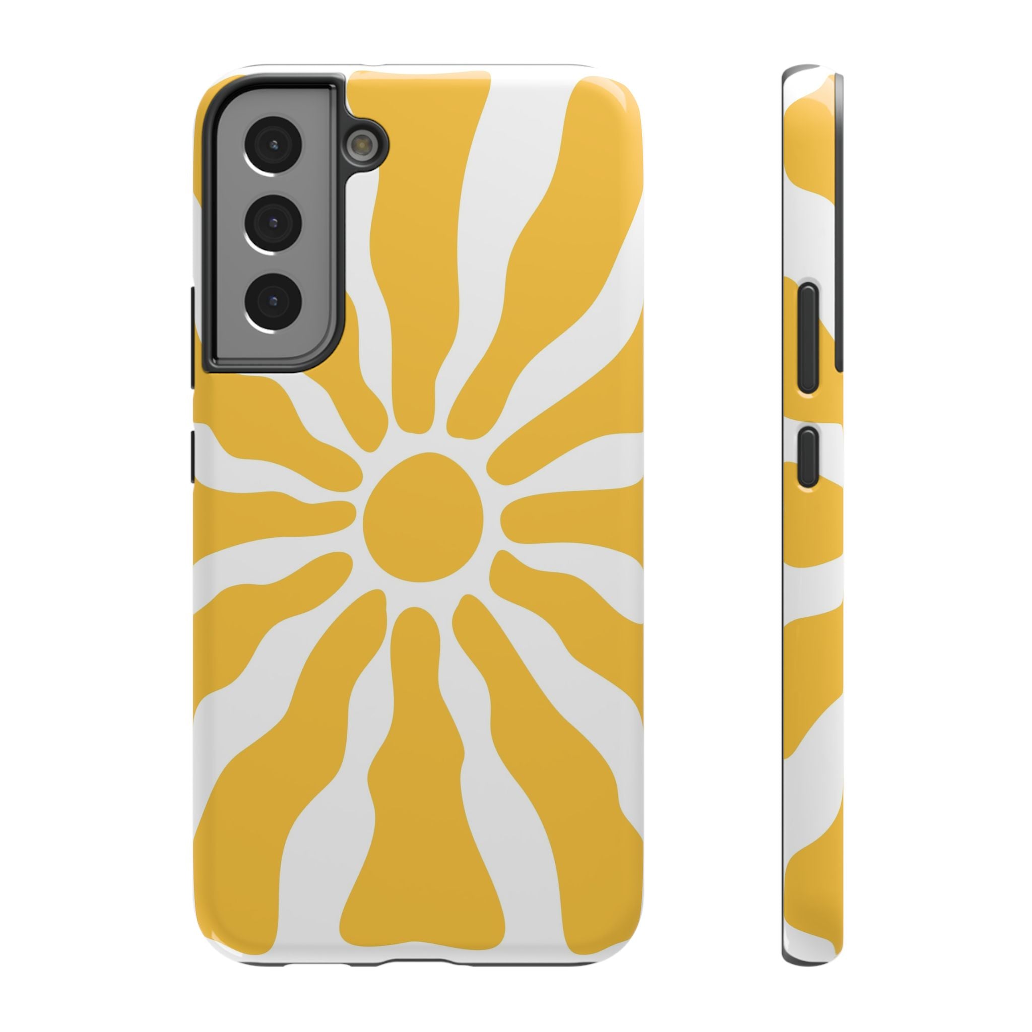 Retro Sunburst iPhone Case | Impact-Resistant Phone Case