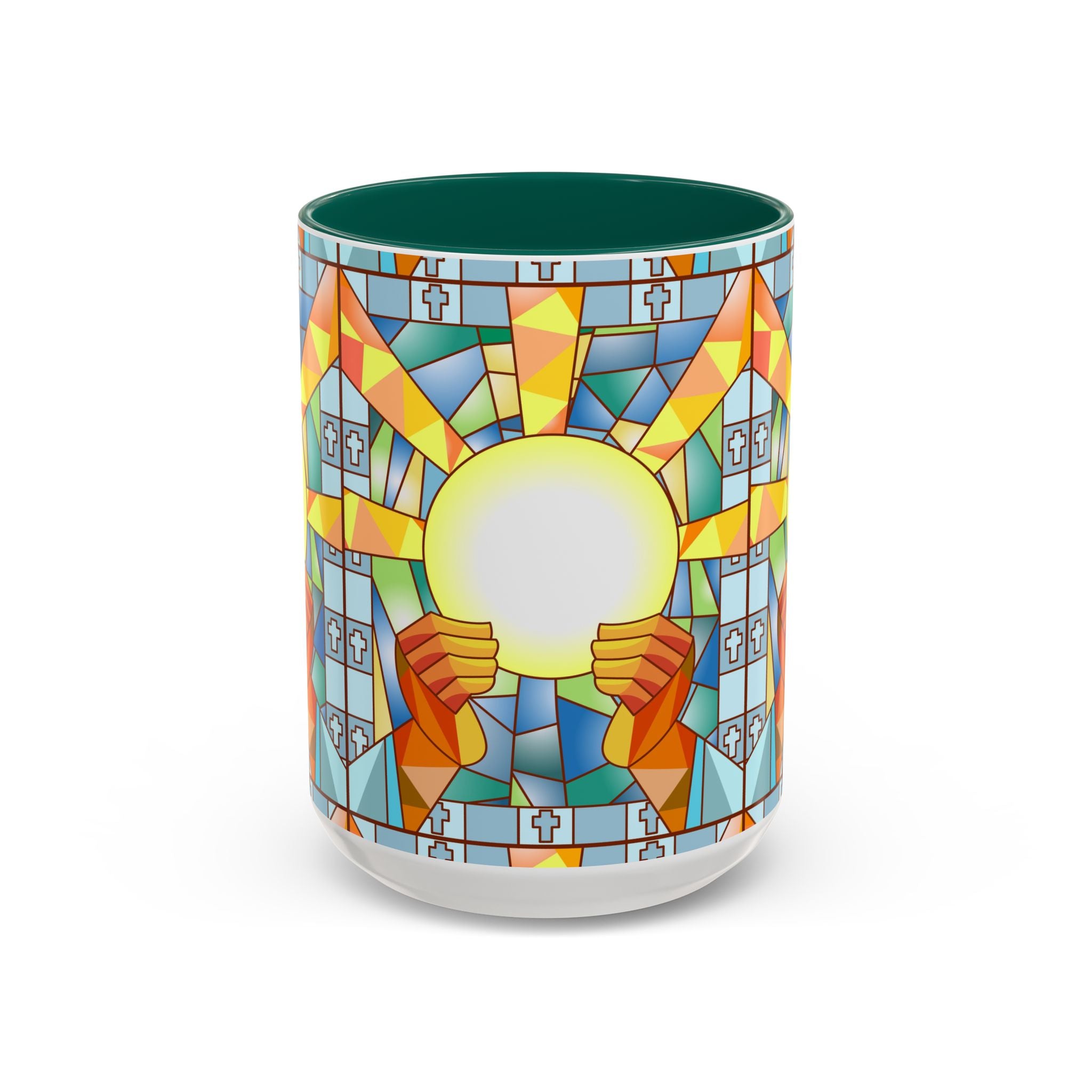 Stained Glass Eucharist Chalice Mug | Church Communion Ceramic Mug