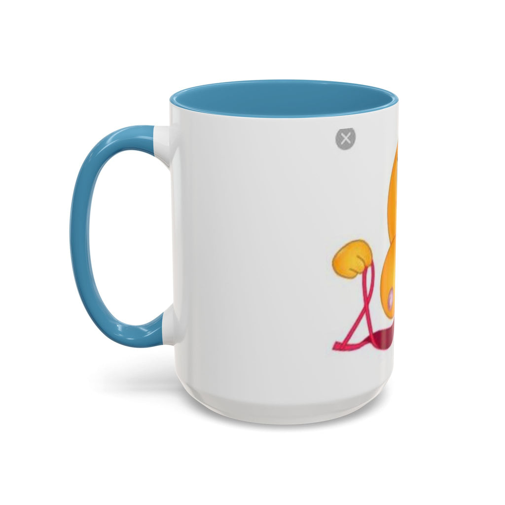 Winking Boob Emoji Mug Accent Coffee Mug | 11oz 15oz