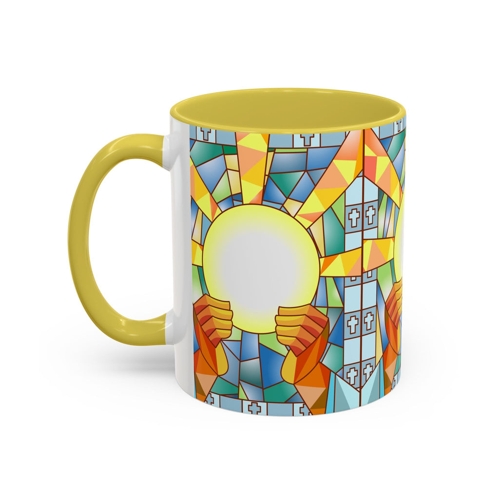 Stained Glass Eucharist Chalice Mug | Church Communion Ceramic Mug
