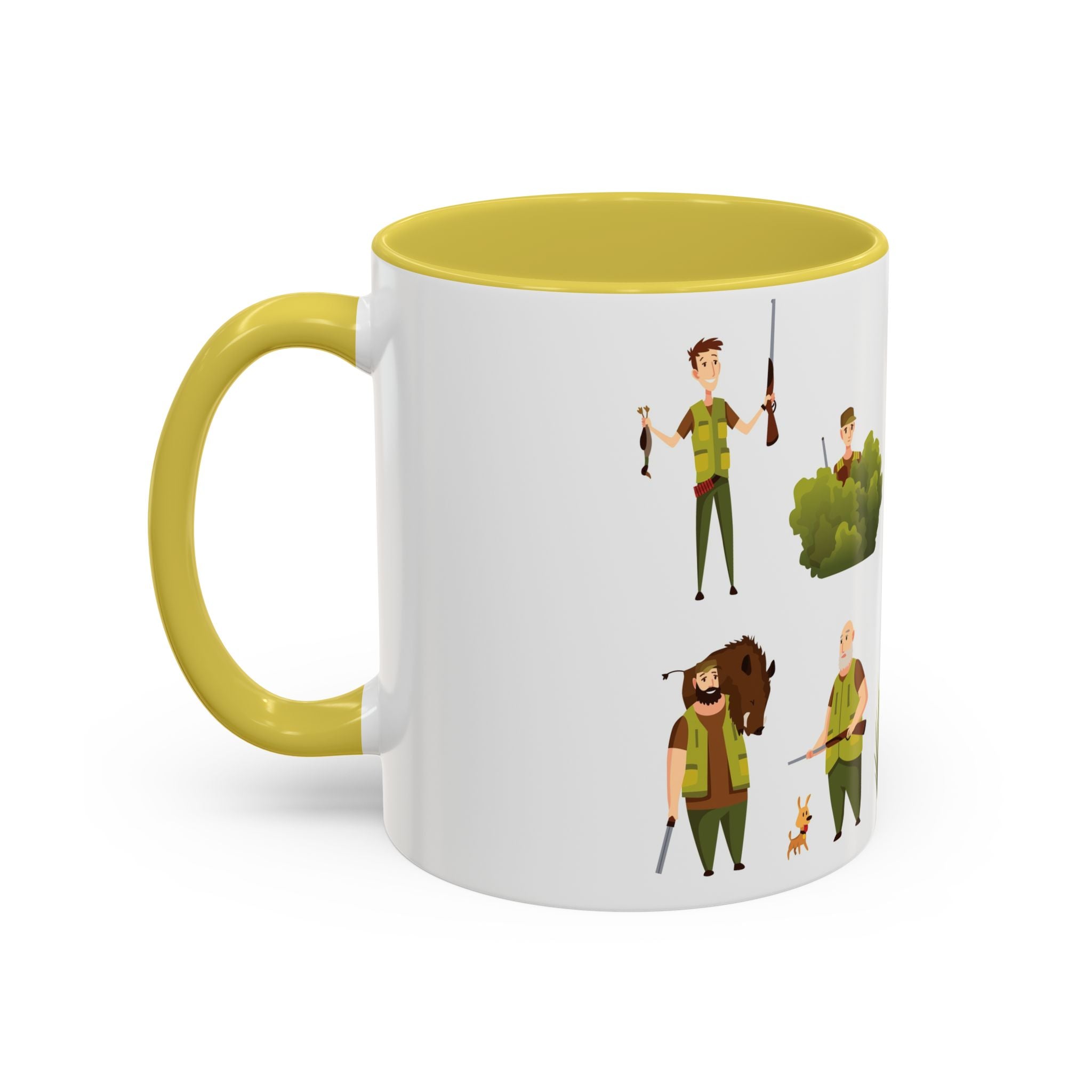 Hunter Pattern Mug | Hunting Illustrations, Outdoorsman Coffee Cup
