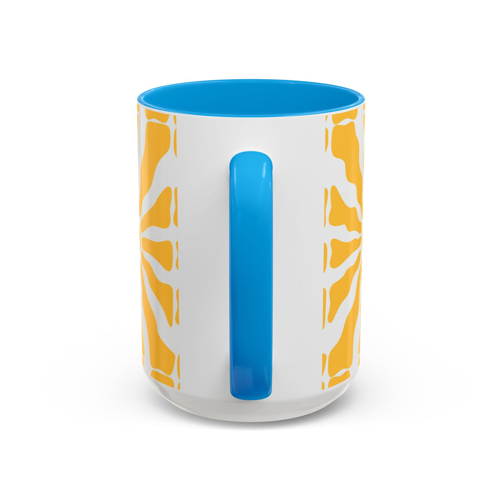 Yellow Sunburst Mug | Ceramic Coffee Cup