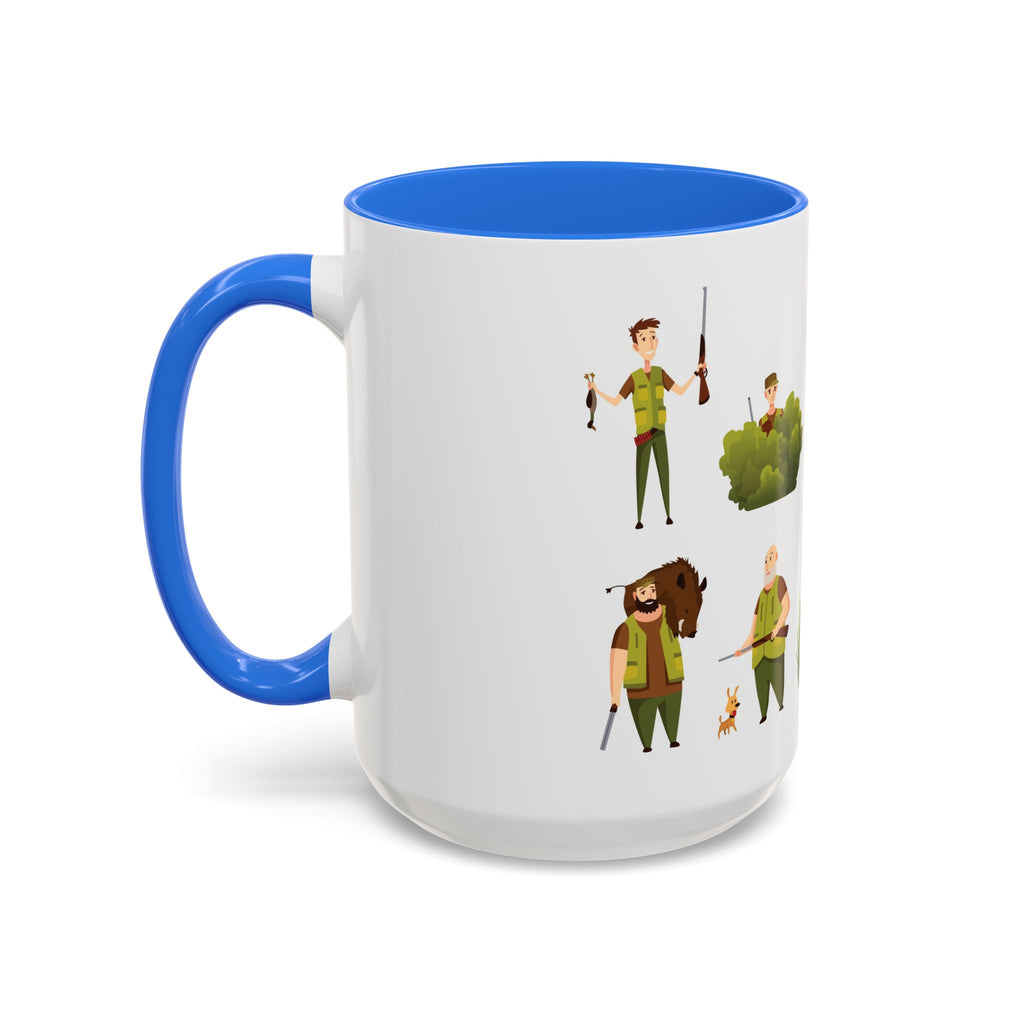 Hunter Pattern Mug | Hunting Illustrations, Outdoorsman Coffee Cup