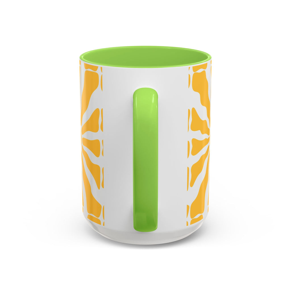 Yellow Sunburst Mug | Ceramic Coffee Cup