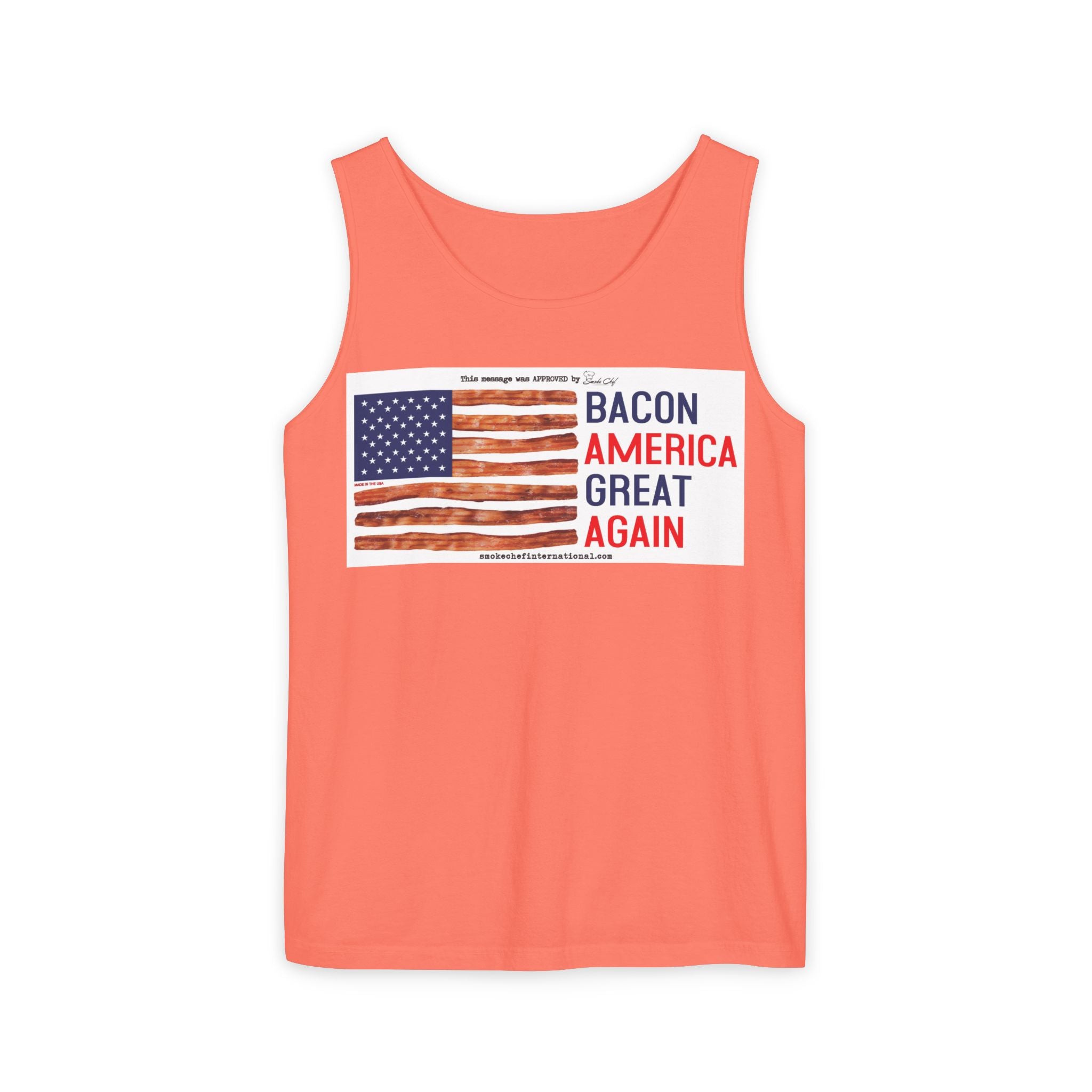 Bacon America Great Again Tank Top | American Flag Bacon Graphic