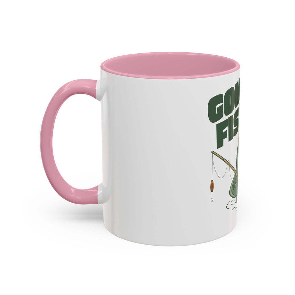 Gone Fishing fish character Mug | 11oz 15oz colorful ceramic