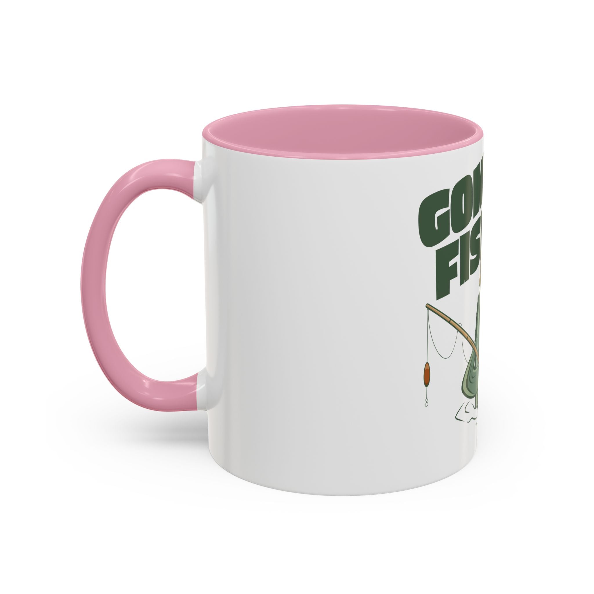 Gone Fishing fish character Mug | 11oz 15oz colorful ceramic