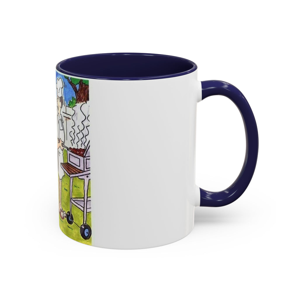 Backyard BBQ Cartoon mug | Accent Coffee Mug 11oz 15oz