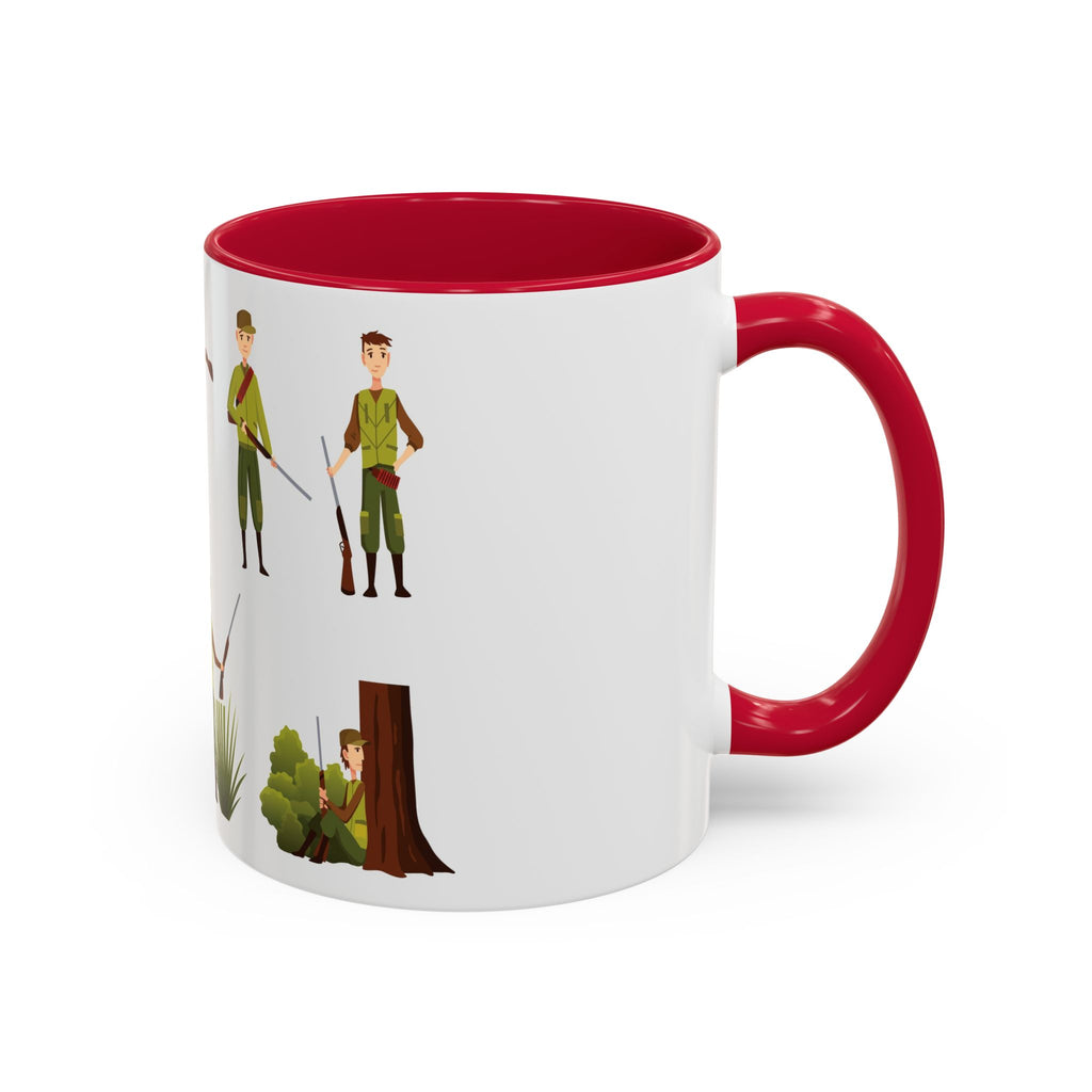 Hunter Pattern Mug | Hunting Illustrations, Outdoorsman Coffee Cup
