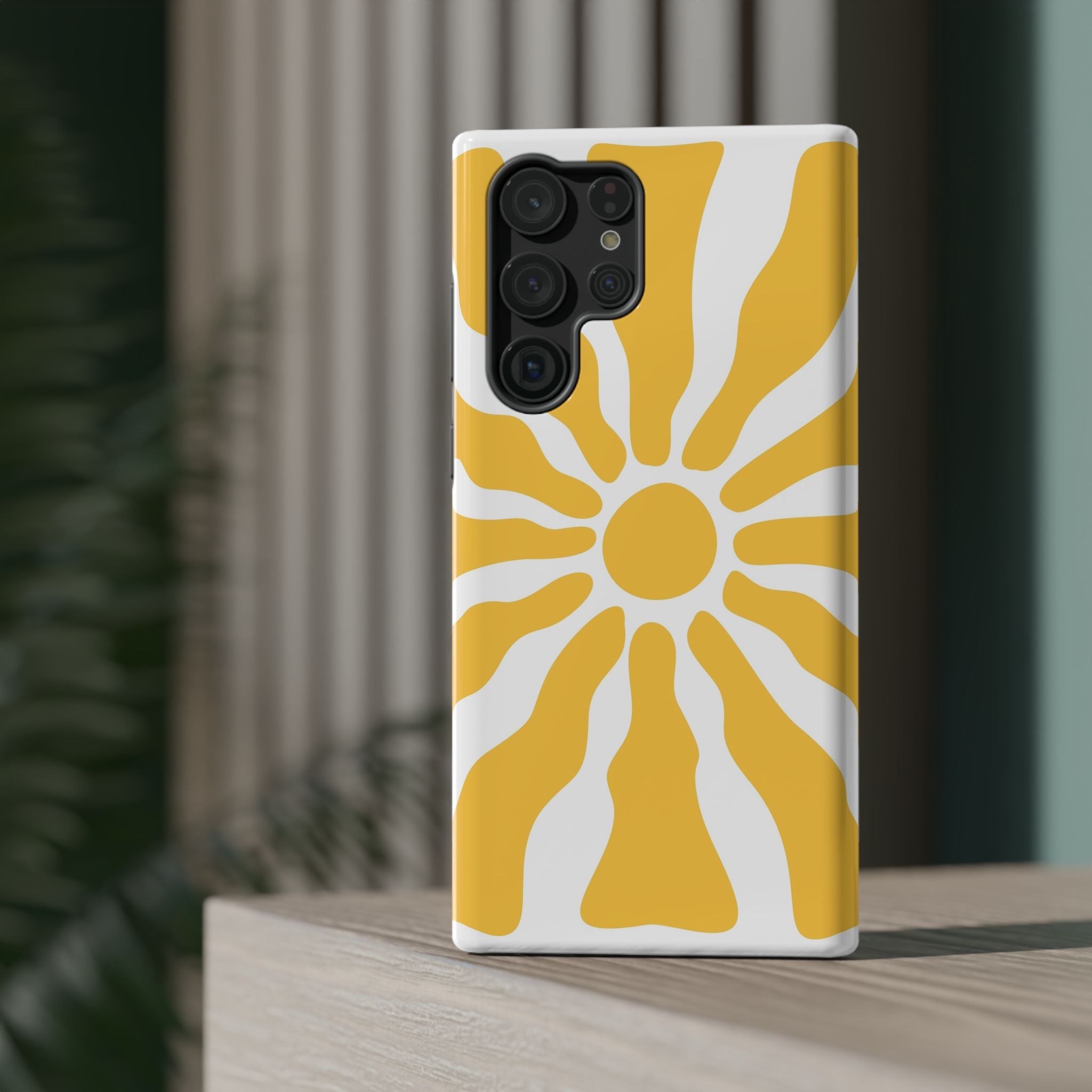 Retro Sunburst iPhone Case | Impact-Resistant Phone Case
