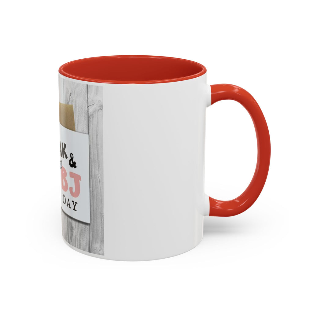 Happy Steak & BJ Day Mug | Novelty Coffee Mug, Humorous Holiday Design