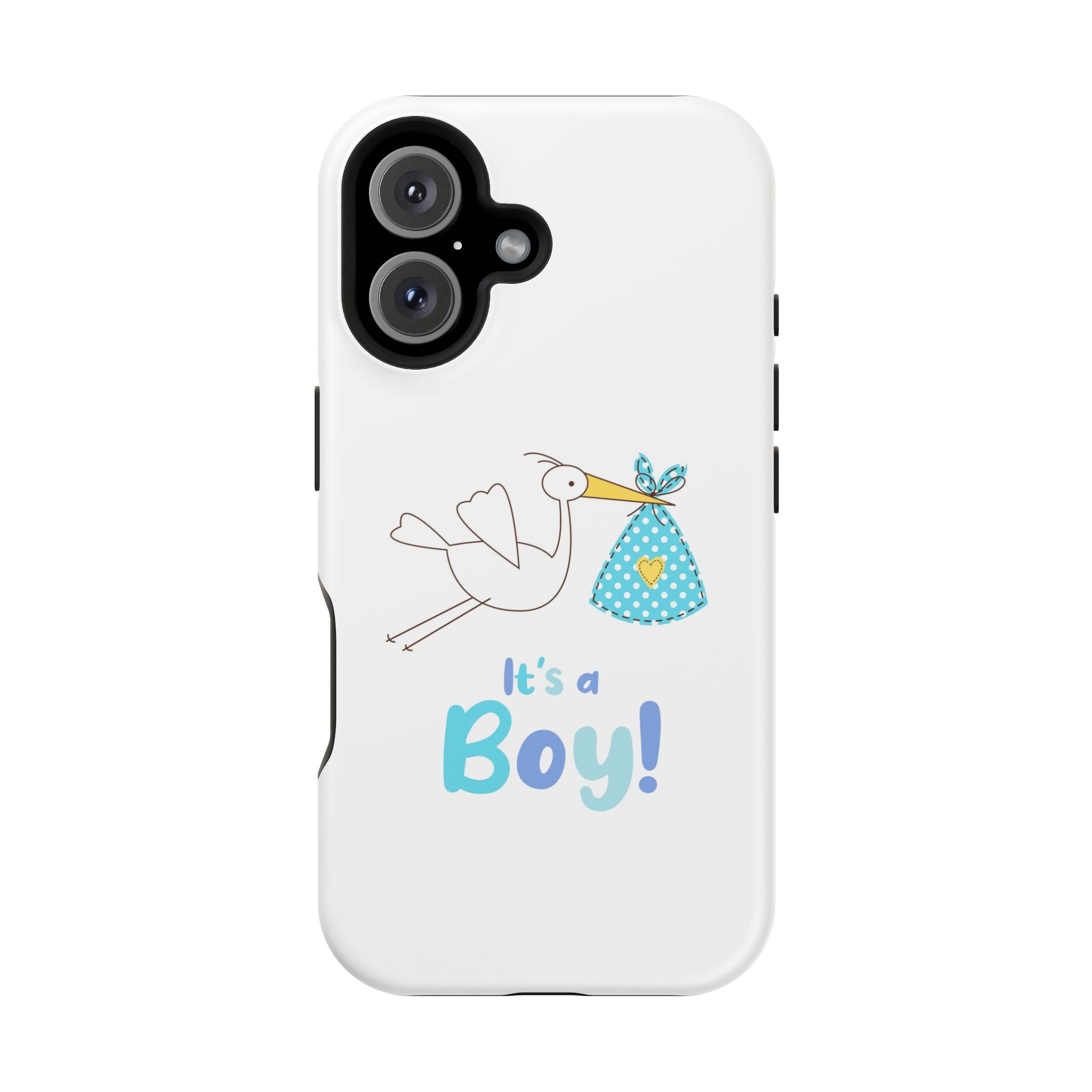 Stork 'It's a Boy' Phone Case | Impact-Resistant Case