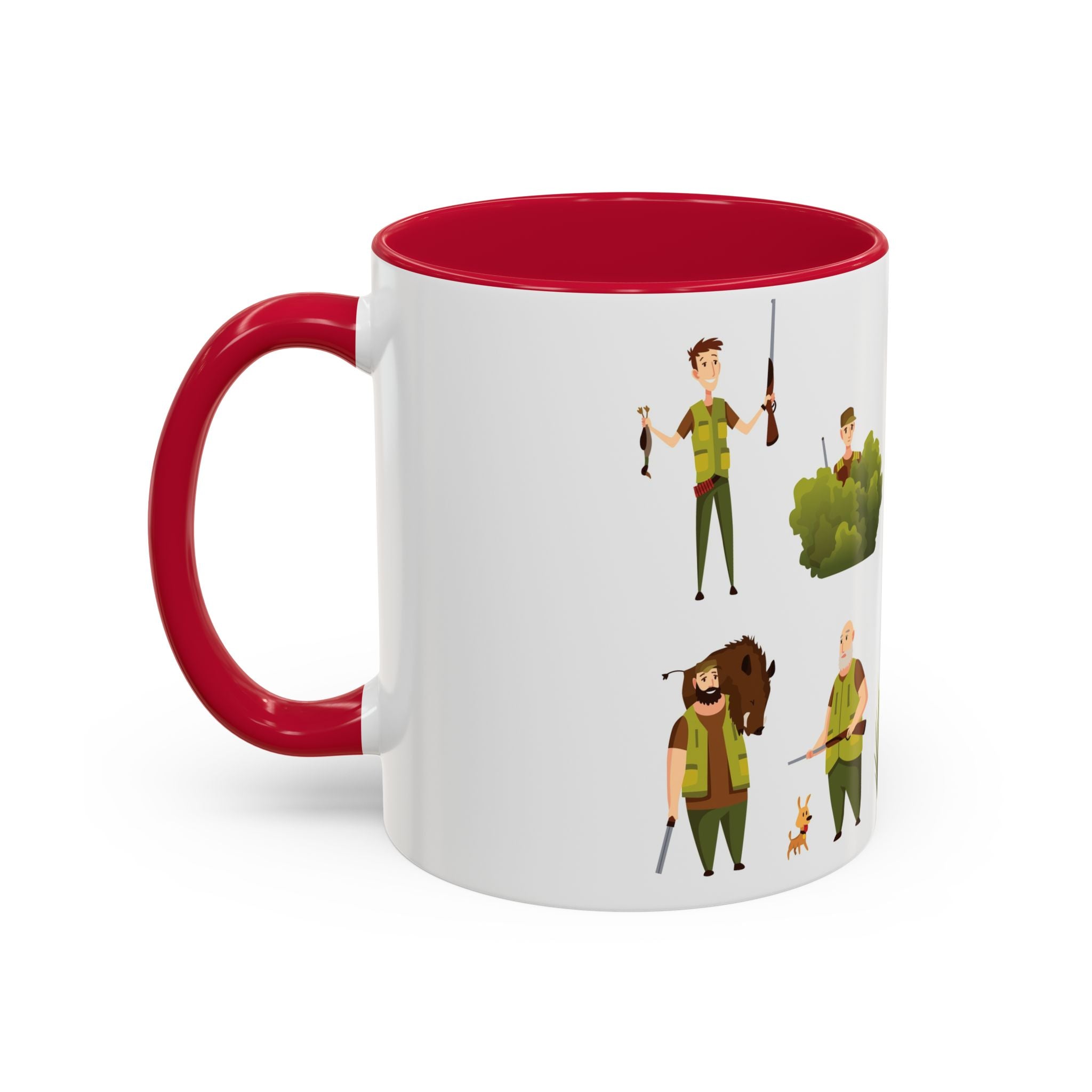 Hunter Pattern Mug | Hunting Illustrations, Outdoorsman Coffee Cup