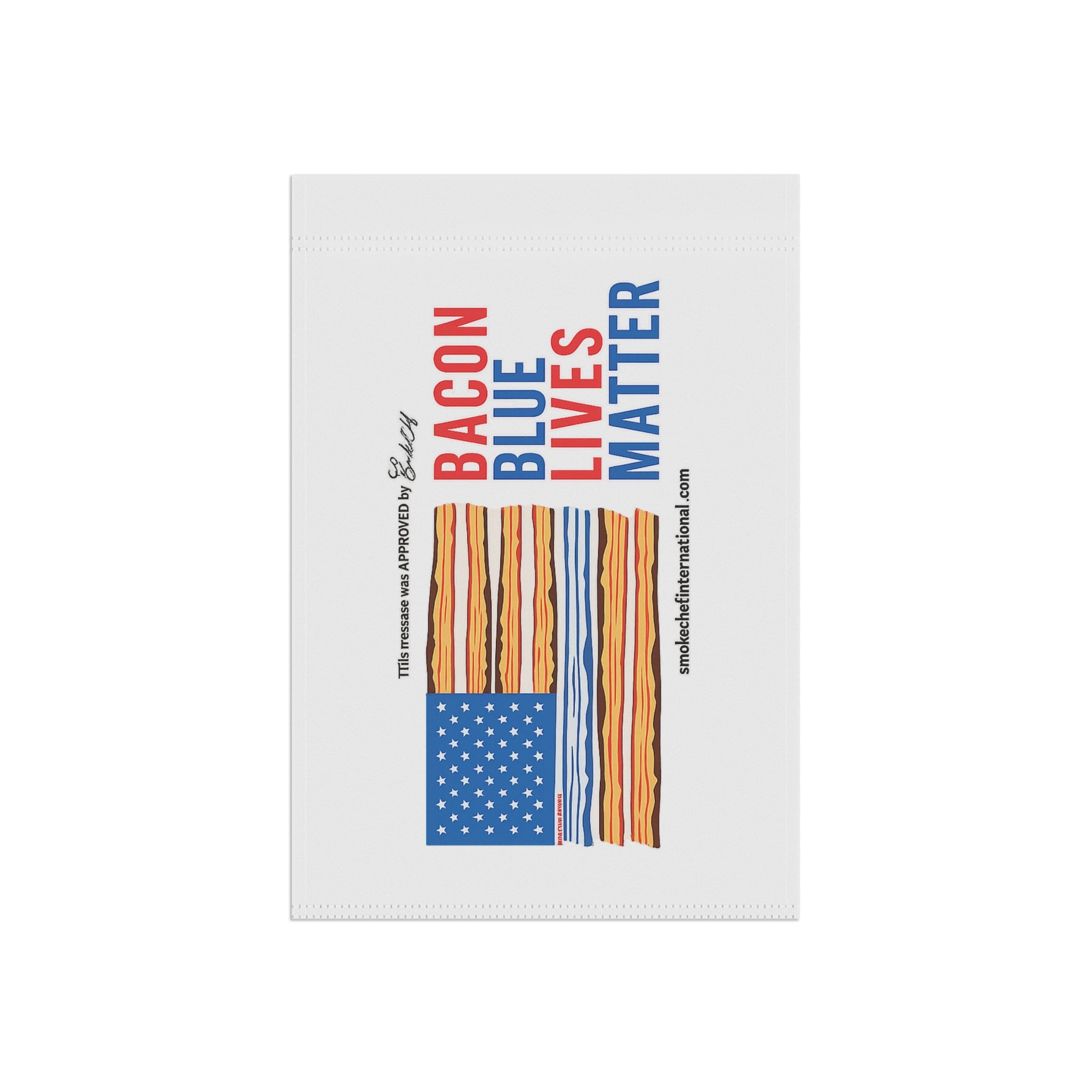 Bacon Blue Lives Matter Flag Garden Banner | House Yard Decor