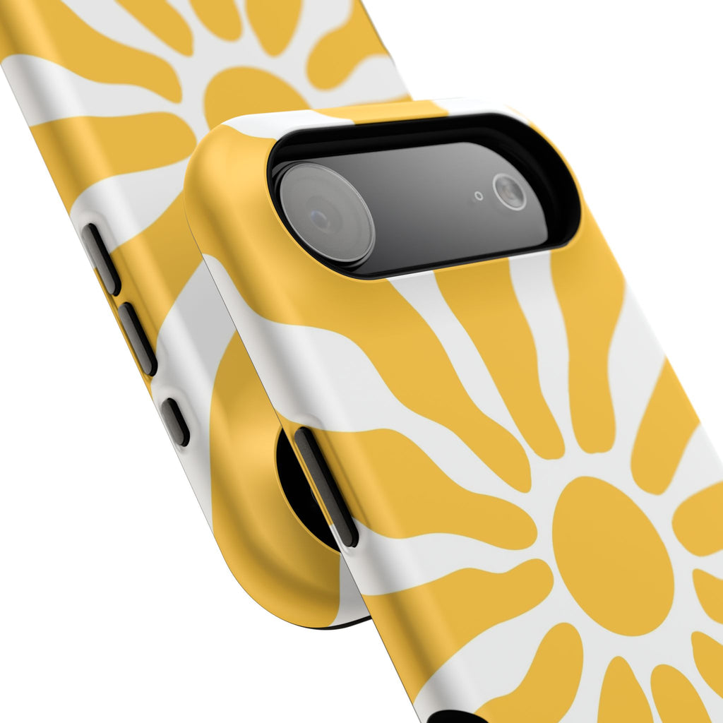 Retro Sunburst iPhone Case | Impact-Resistant Phone Case