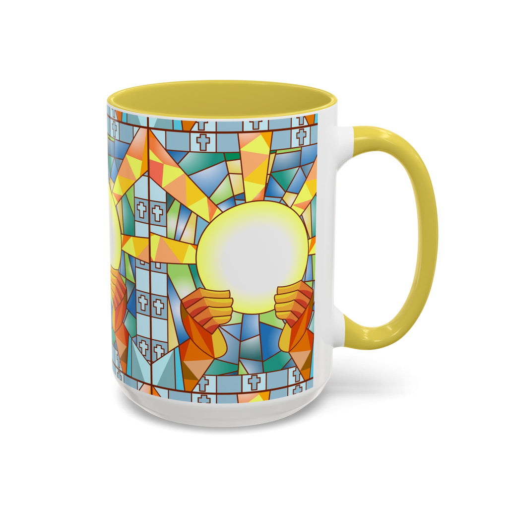 Stained Glass Eucharist Chalice Mug | Church Communion Ceramic Mug