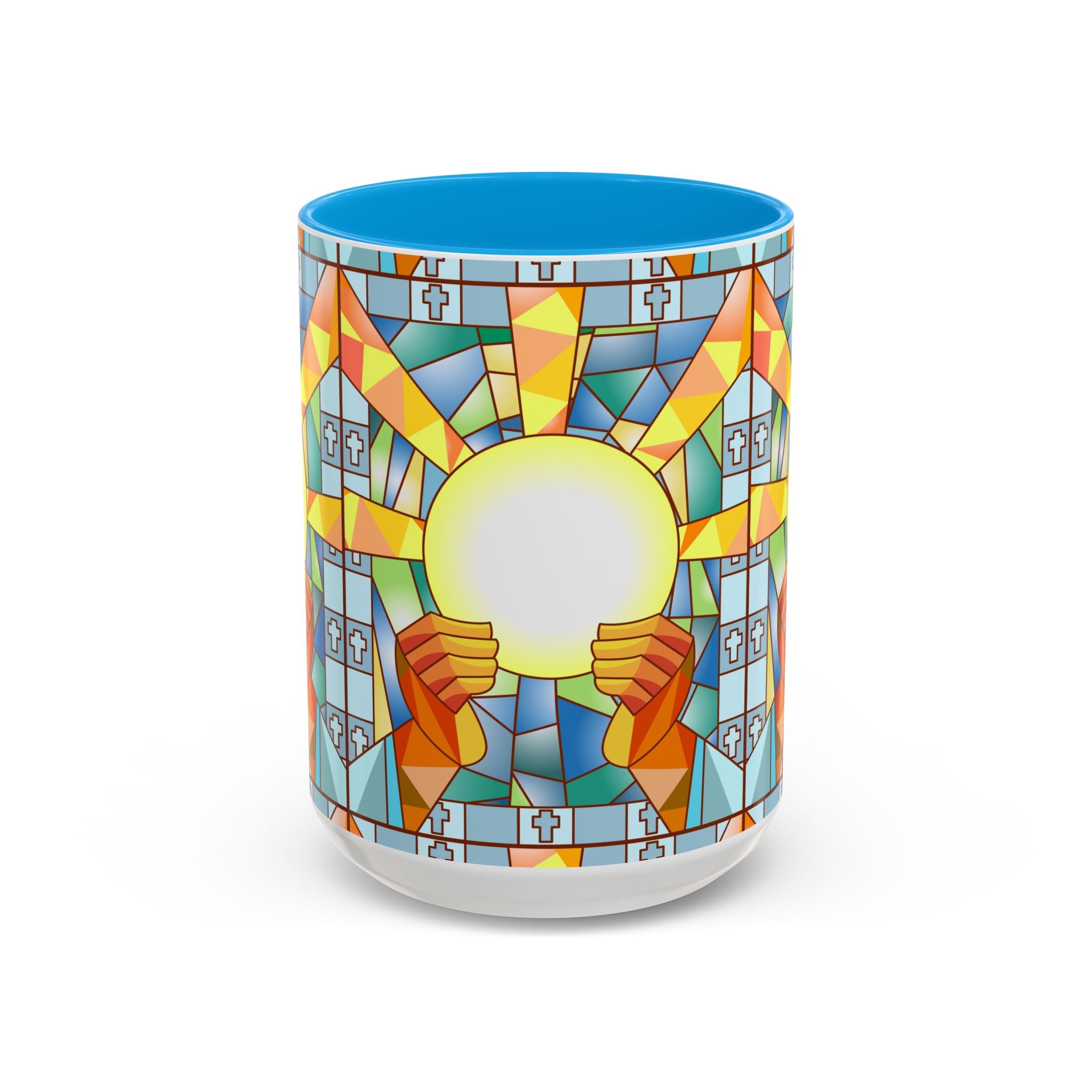 Stained Glass Eucharist Chalice Mug | Church Communion Ceramic Mug