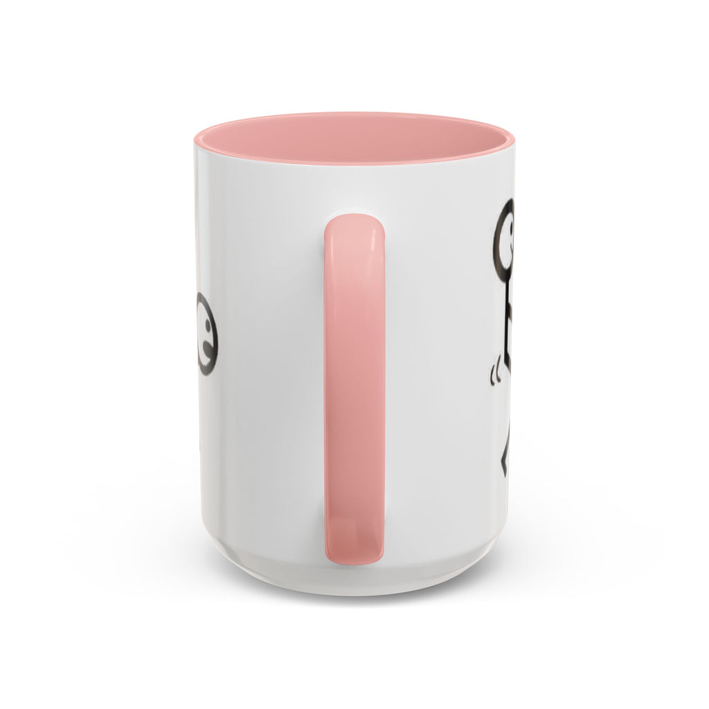 Sit Before It Mug | Funny Stick Figure Coffee Cup, Morning Routine Accent Mug