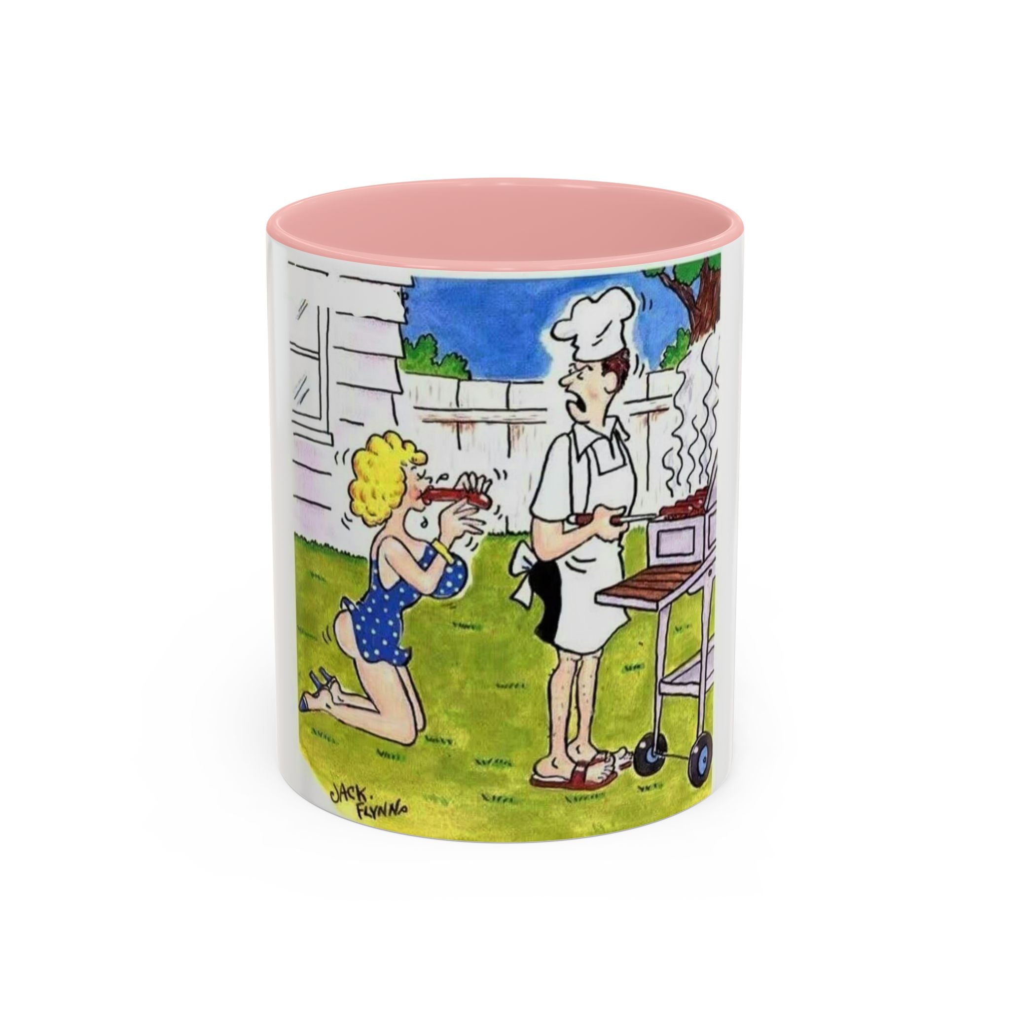 Backyard BBQ Cartoon mug | Accent Coffee Mug 11oz 15oz