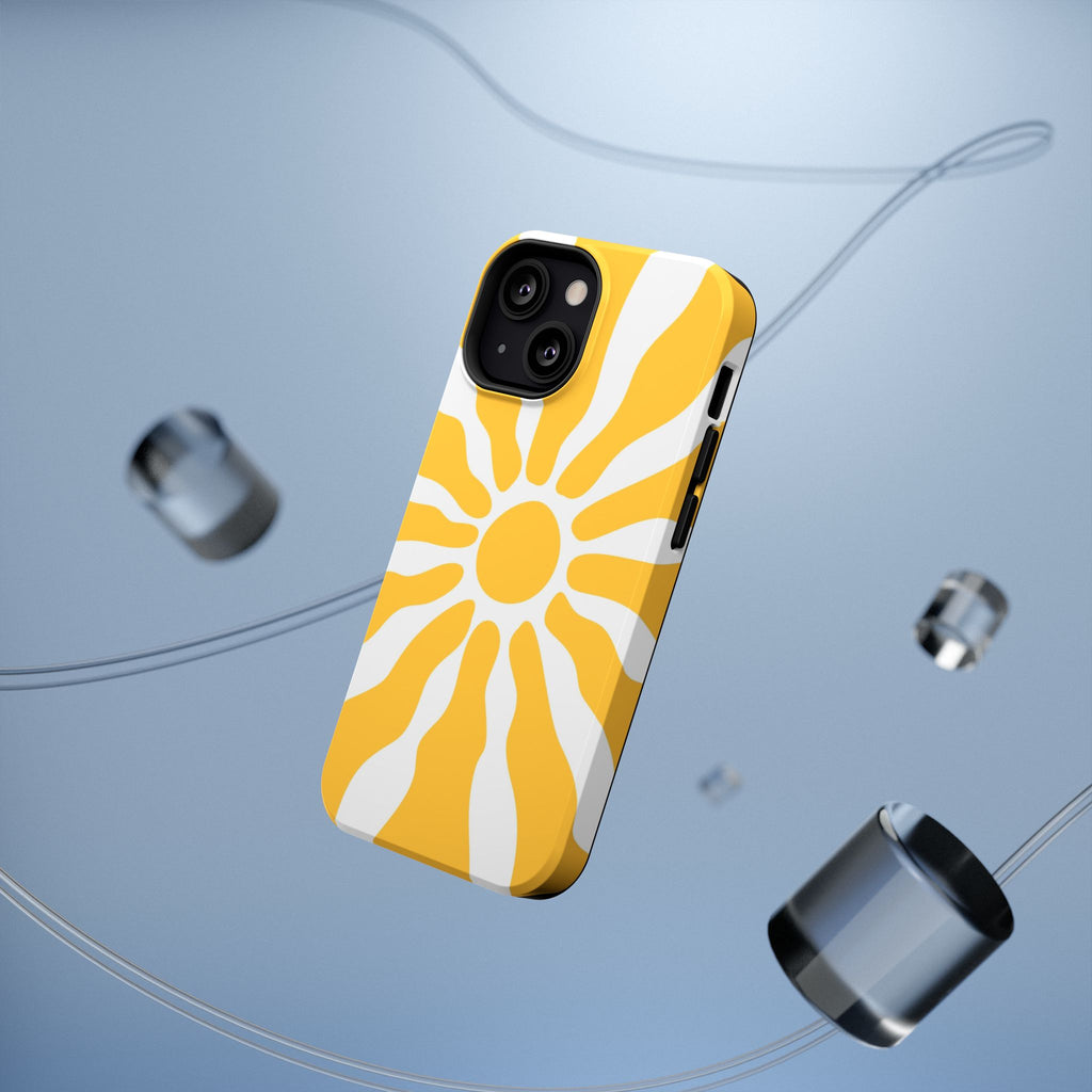 Retro Sunburst iPhone Case | Impact-Resistant Phone Case