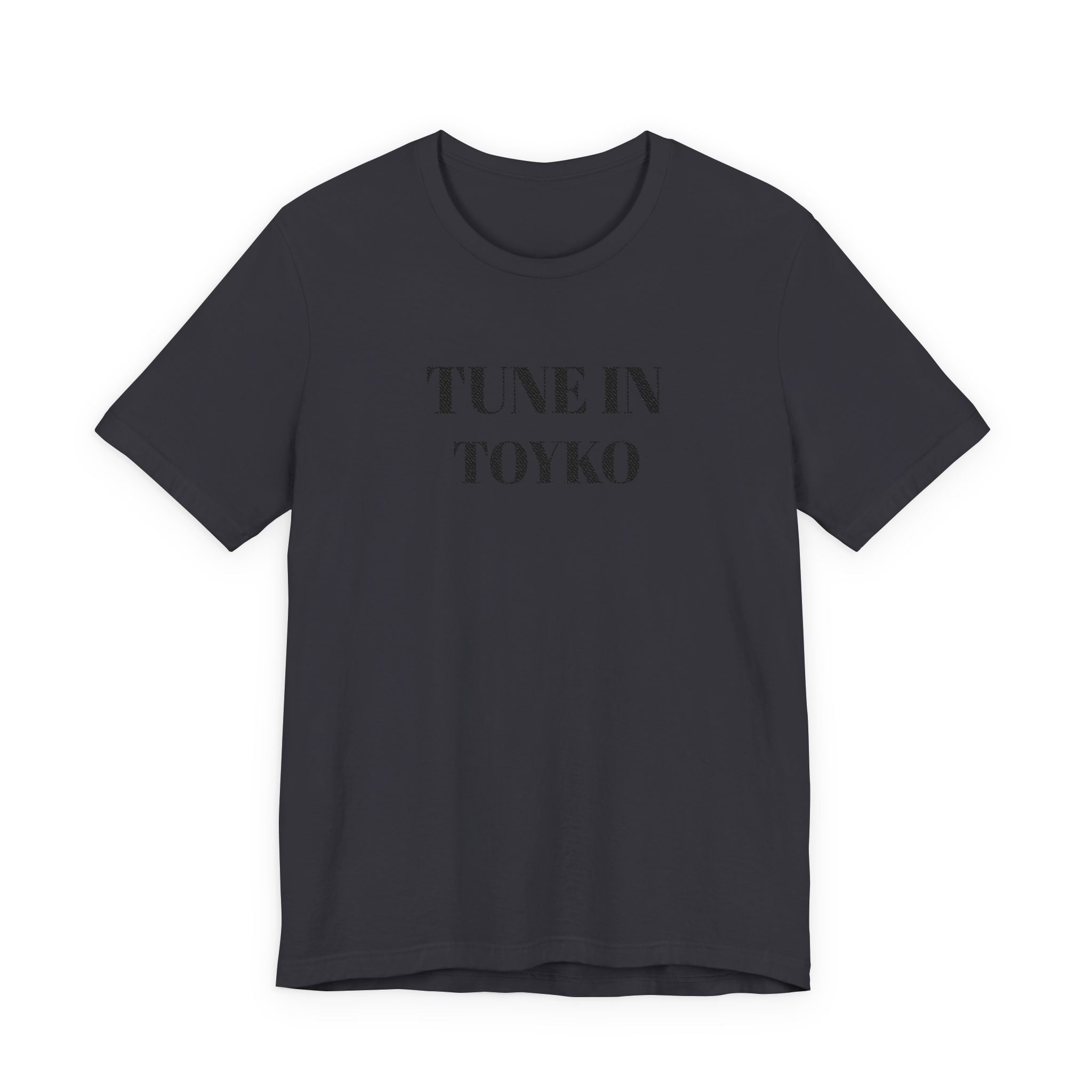 Tune In Toyko Tee | Text Graphic Shirt, Minimalist Stencil Typography