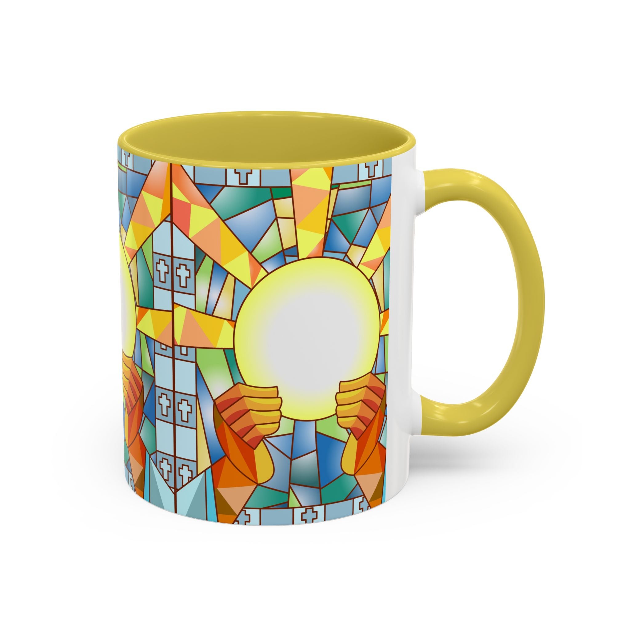 Stained Glass Eucharist Chalice Mug | Church Communion Ceramic Mug