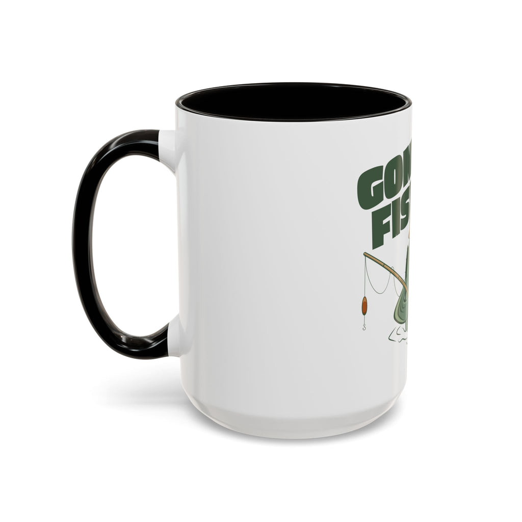 Gone Fishing fish character Mug | 11oz 15oz colorful ceramic