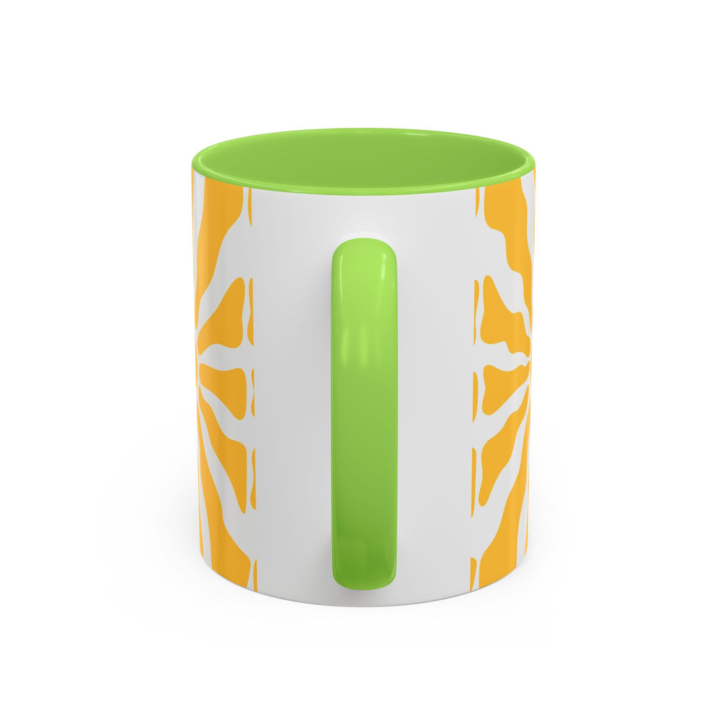 Yellow Sunburst Mug | Ceramic Coffee Cup
