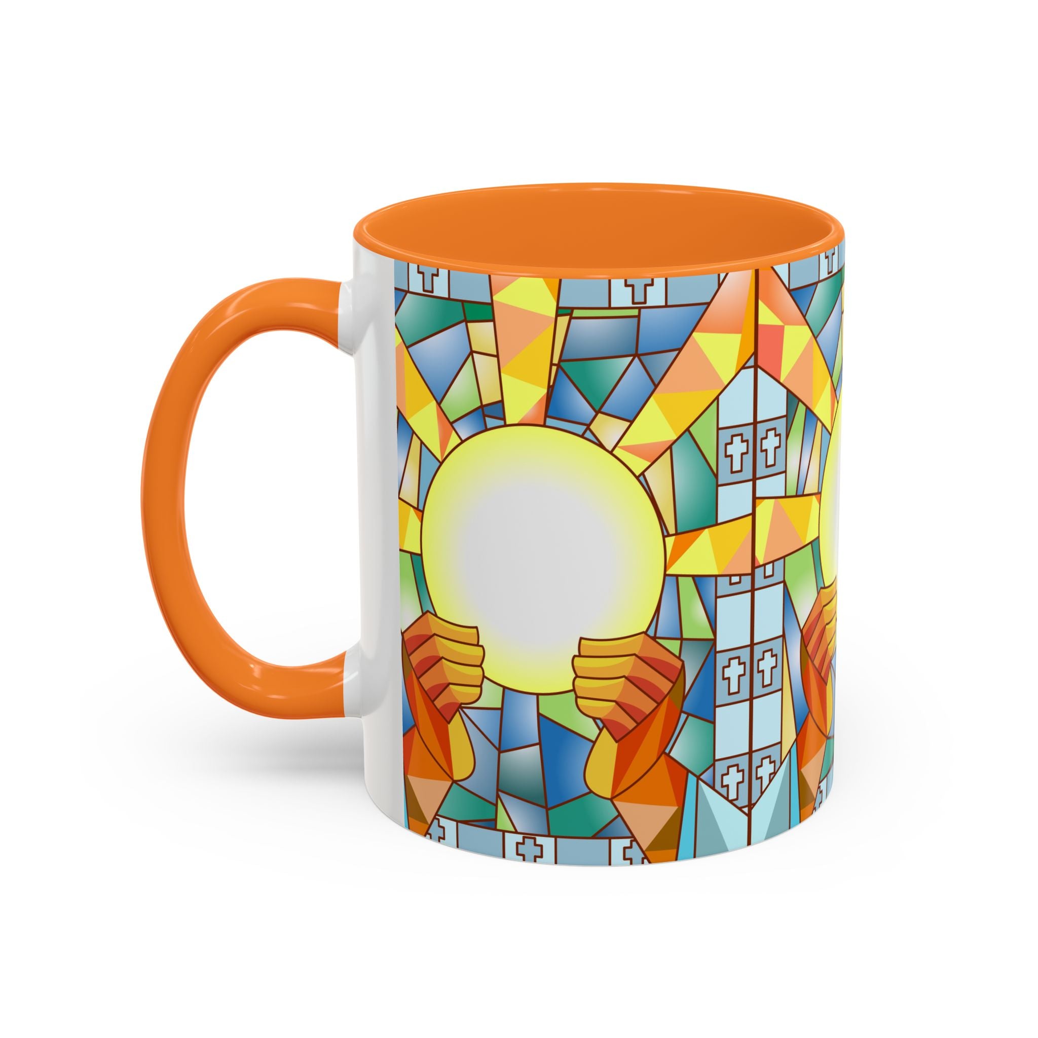 Stained Glass Eucharist Chalice Mug | Church Communion Ceramic Mug