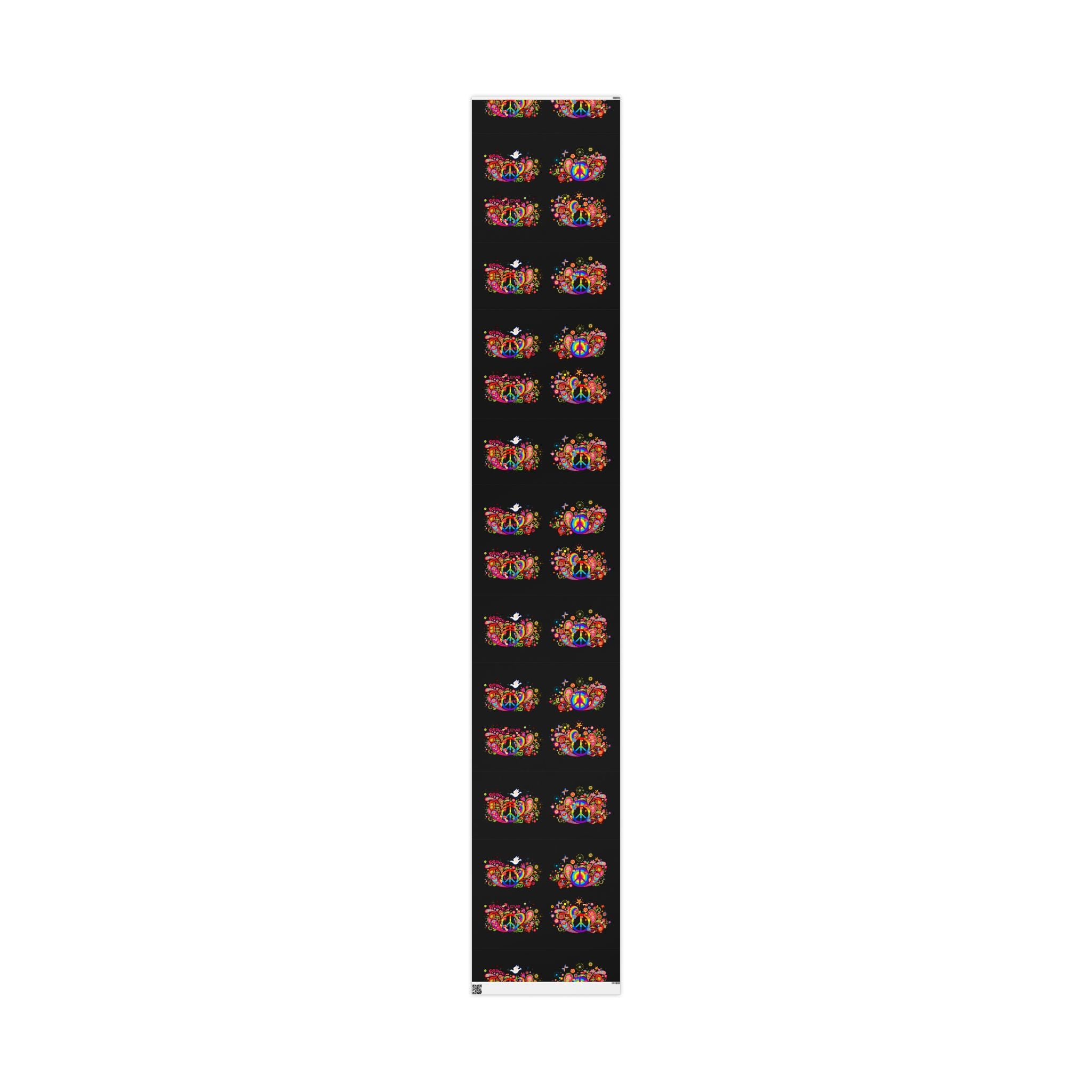 Colorful Floral Skull Wrapping Paper | Roll