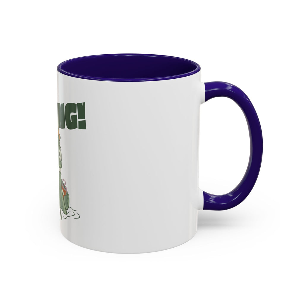 Gone Fishing fish character Mug | 11oz 15oz colorful ceramic