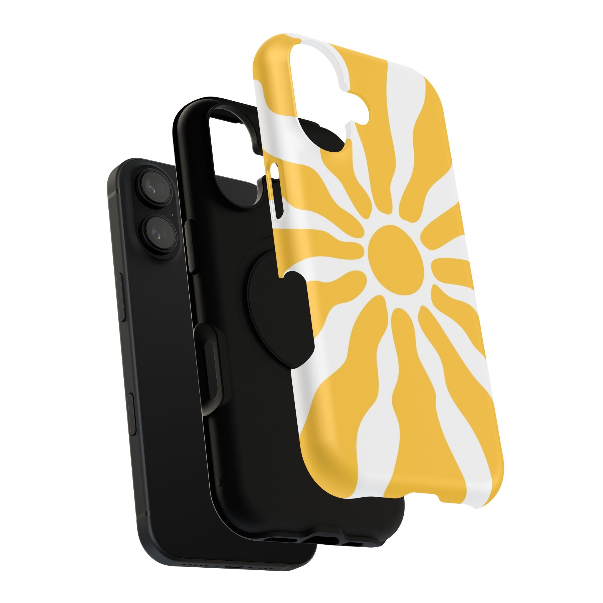 Retro Sunburst iPhone Case | Impact-Resistant Phone Case