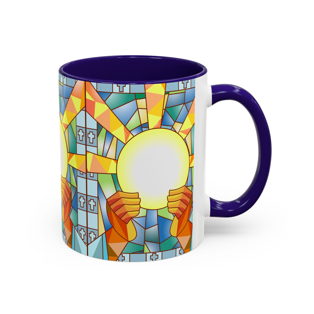 Stained Glass Eucharist Chalice Mug | Church Communion Ceramic Mug