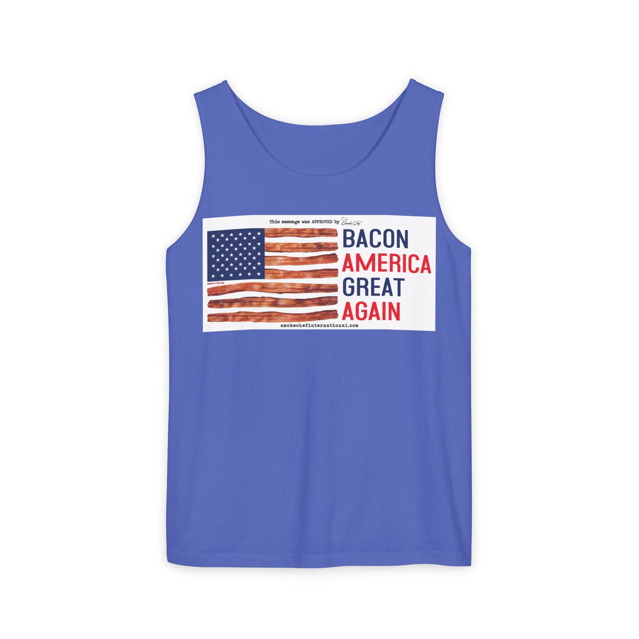 Bacon America Great Again Tank Top | American Flag Bacon Graphic