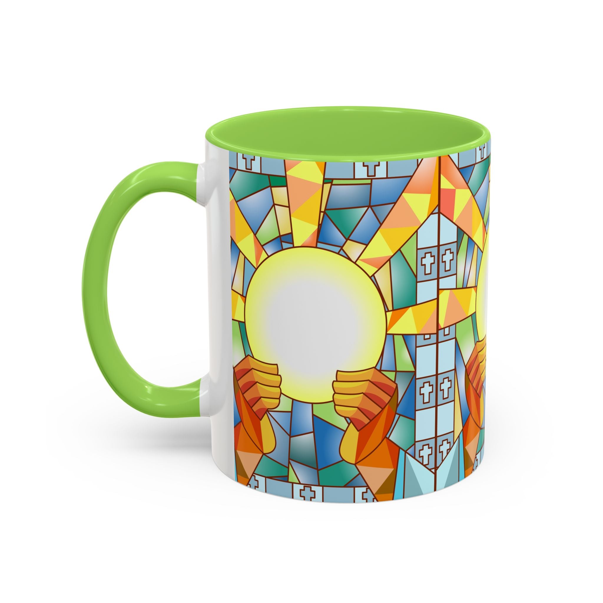 Stained Glass Eucharist Chalice Mug | Church Communion Ceramic Mug