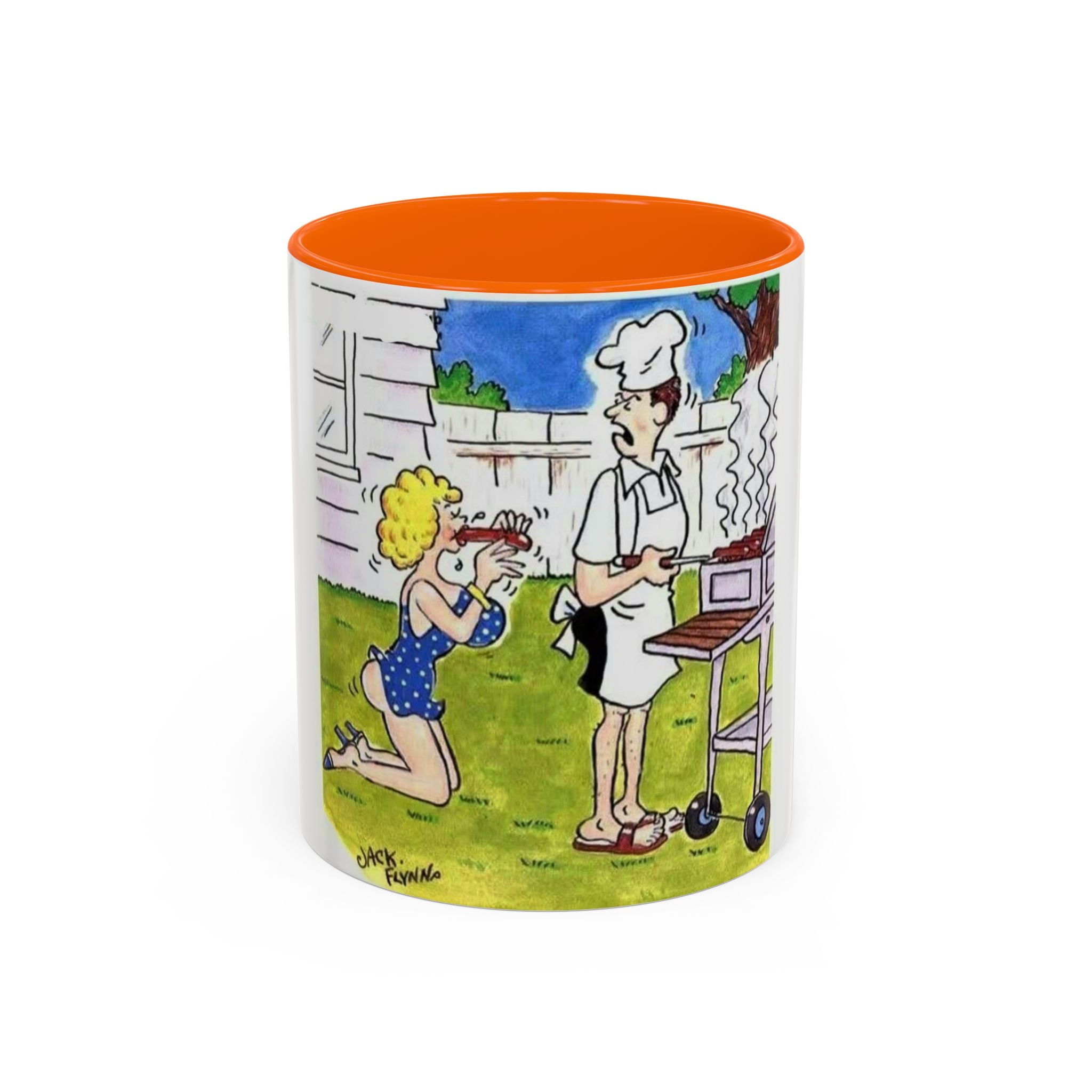 Backyard BBQ Cartoon mug | Accent Coffee Mug 11oz 15oz