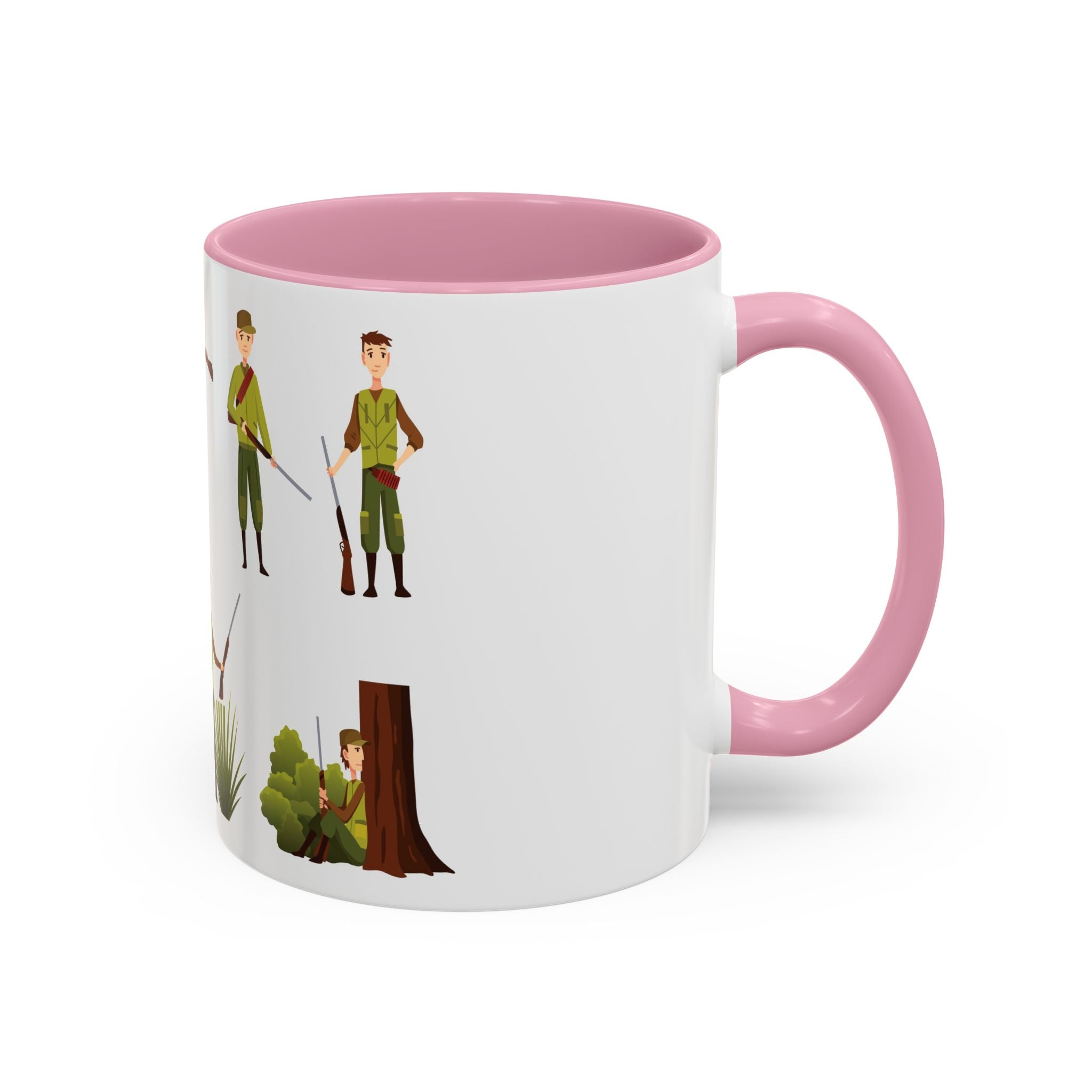 Hunter Pattern Mug | Hunting Illustrations, Outdoorsman Coffee Cup