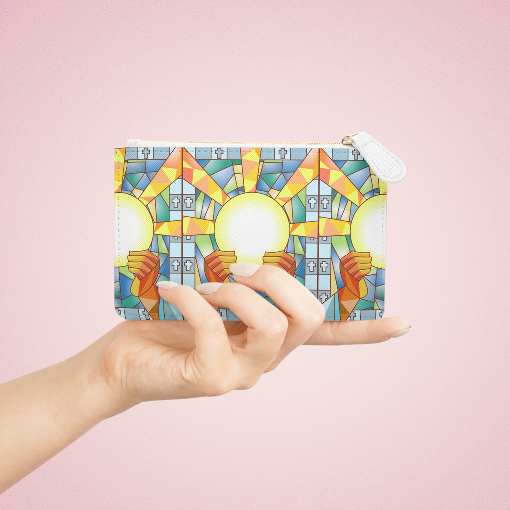 Stained Glass Eucharist Mini Clutch Bag | Communion, Christian Symbolism