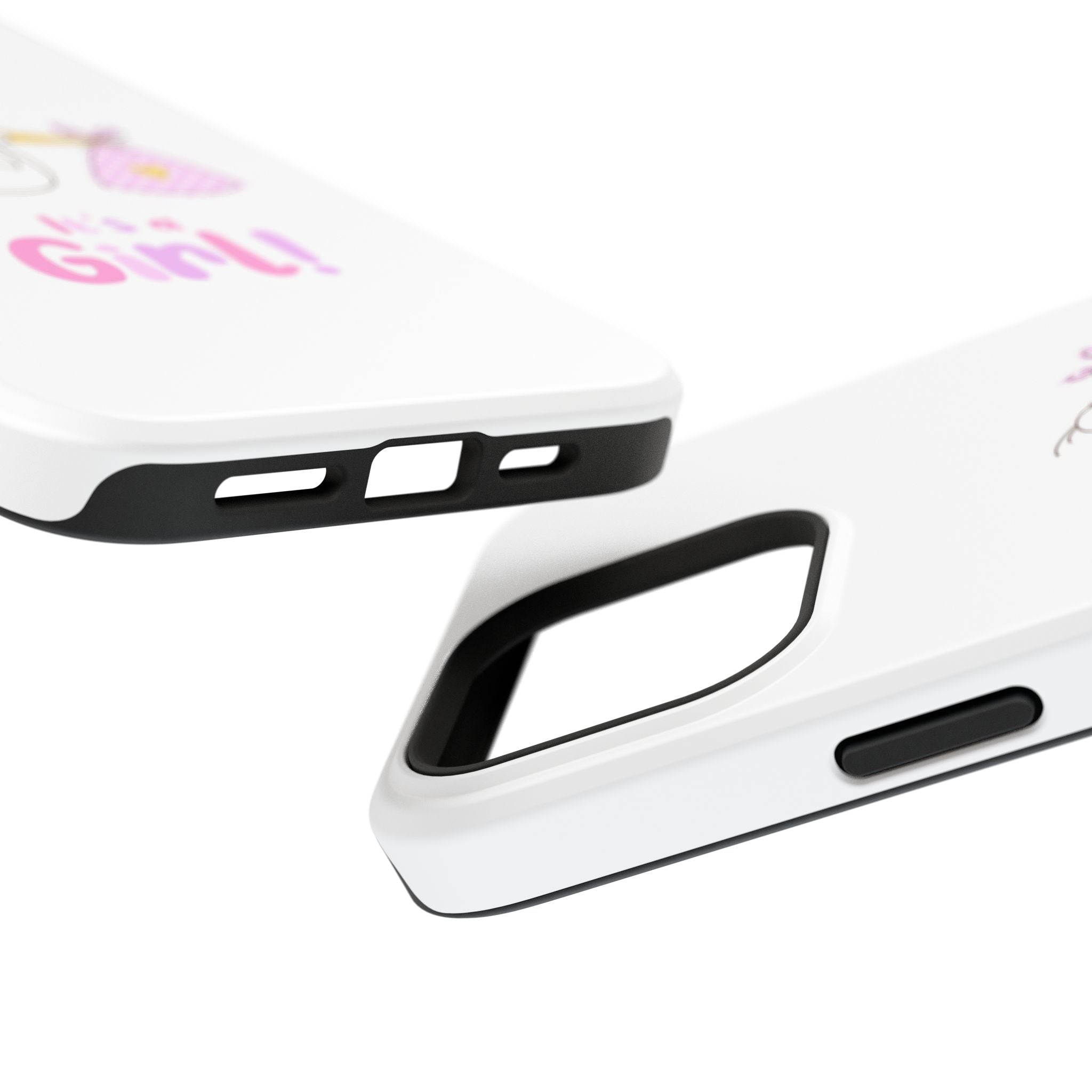 Stork carrying bundle "It's a Girl!" Phone Case | Impact-Resistant Case