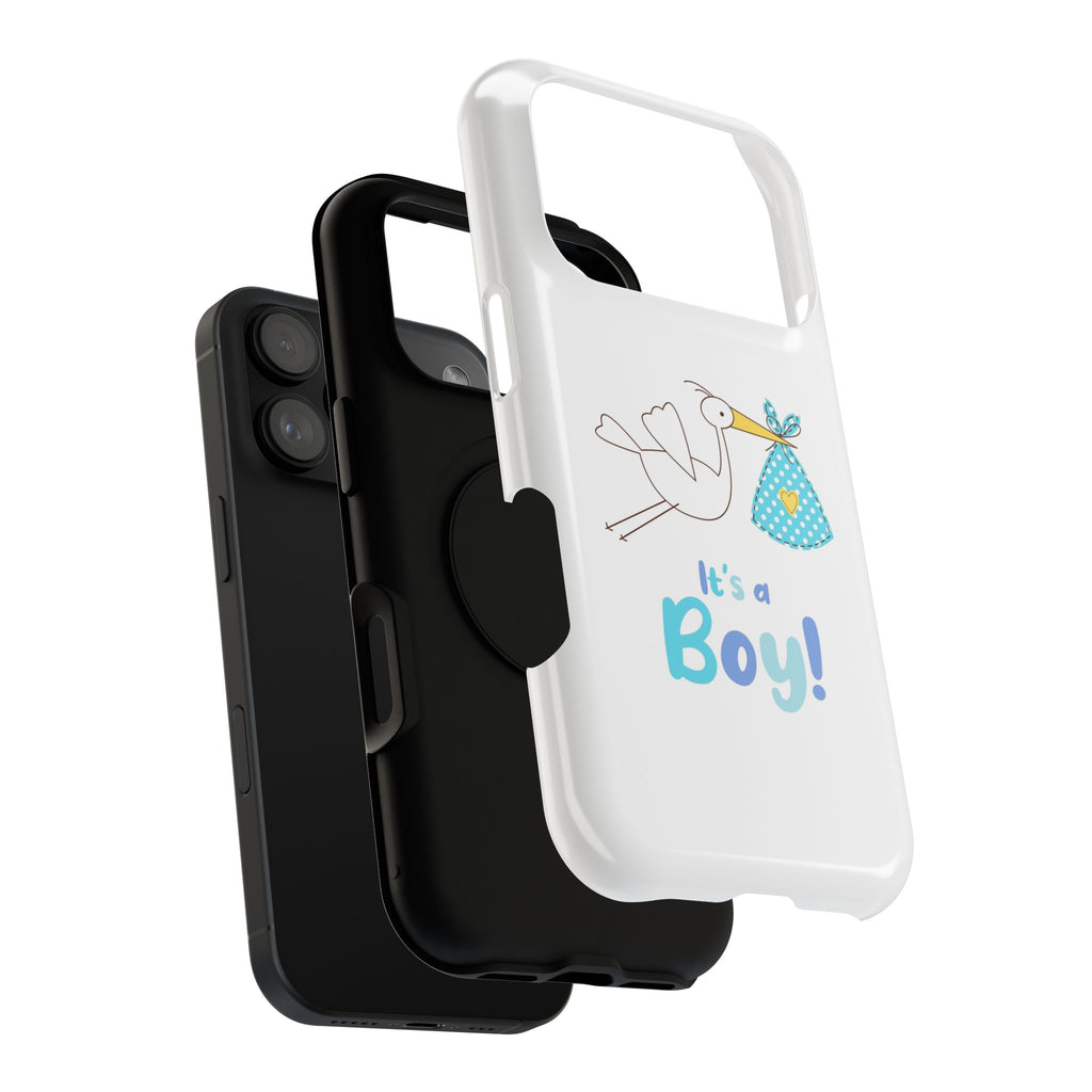 Stork 'It's a Boy' Phone Case | Impact-Resistant Case