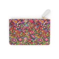 Psychedelic Paisley Peace Symbols Mini Clutch Bag | Floral 60s Hippie Print