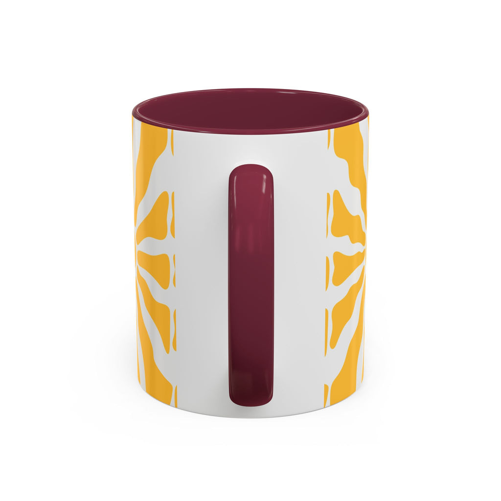 Yellow Sunburst Mug | Ceramic Coffee Cup