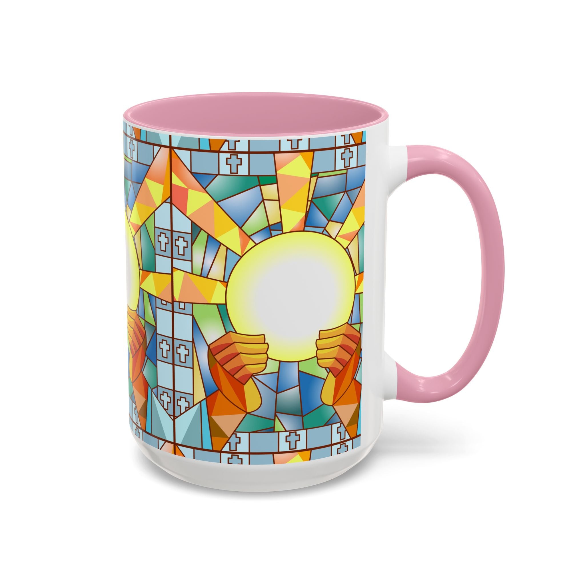 Stained Glass Eucharist Chalice Mug | Church Communion Ceramic Mug